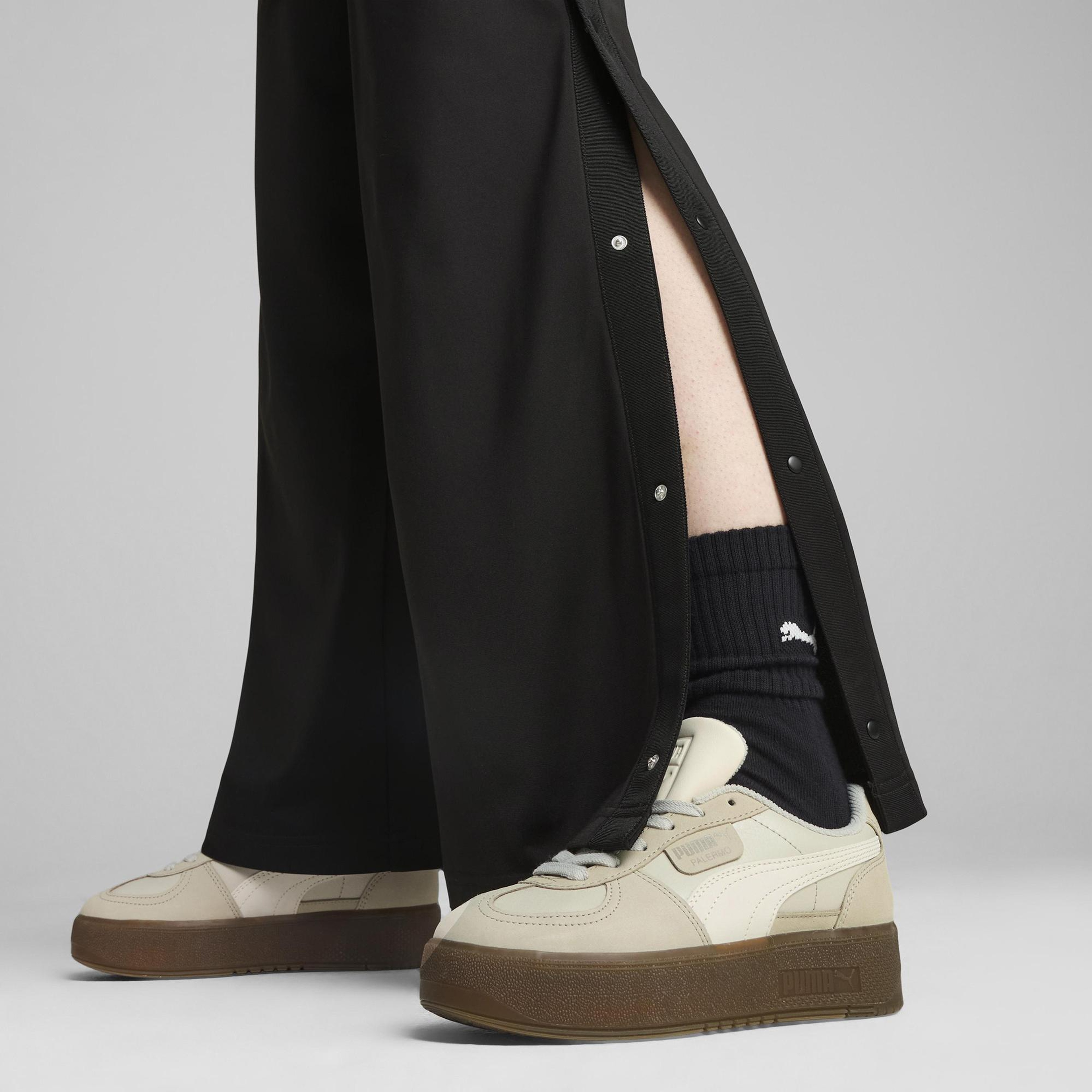 Puma Wardrobe Essentials Low Rise Kadın Siyah Popper Eşofman Altı