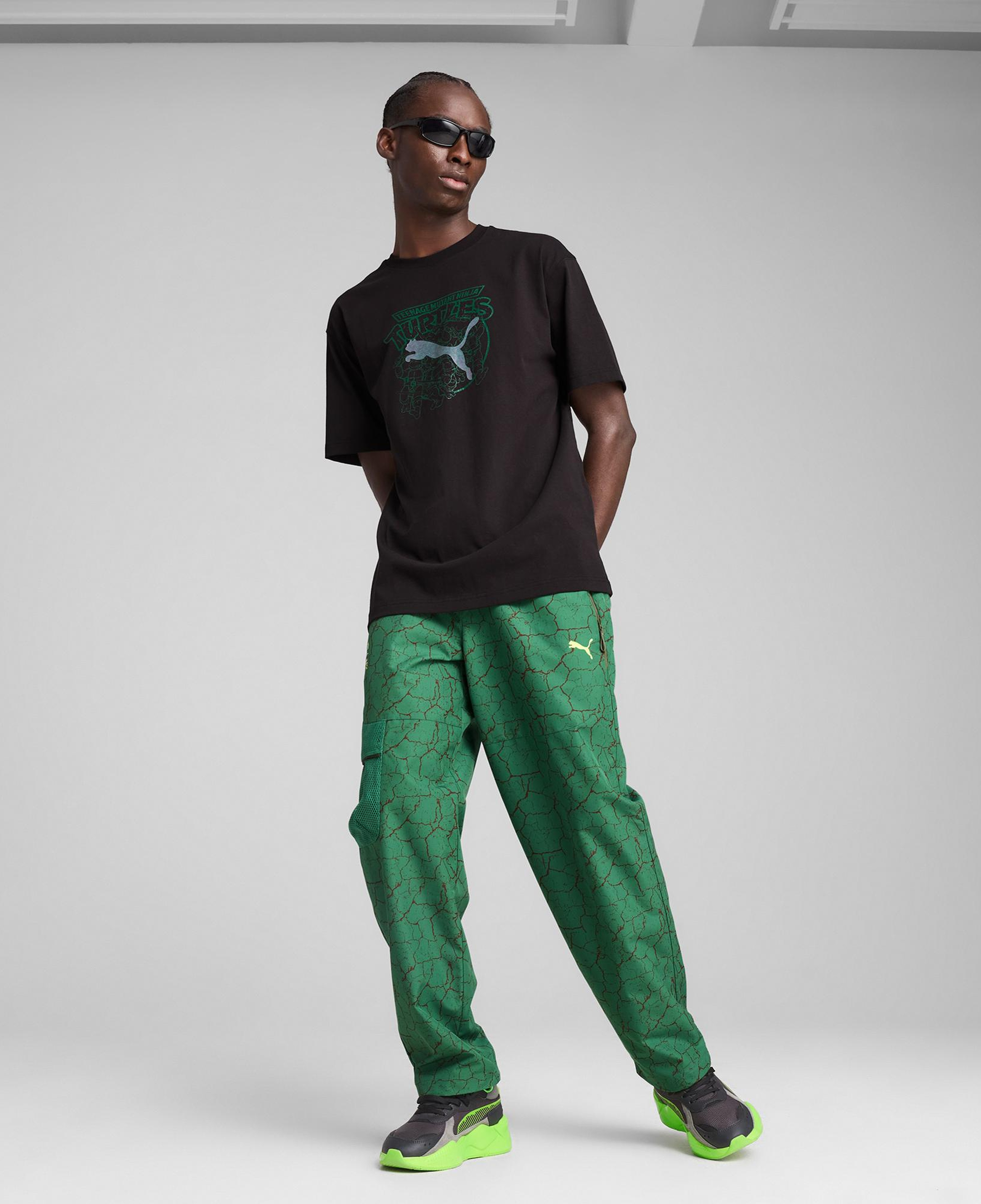 Puma X TMNT Relaxed Graphic Erkek Siyah T-Shirt