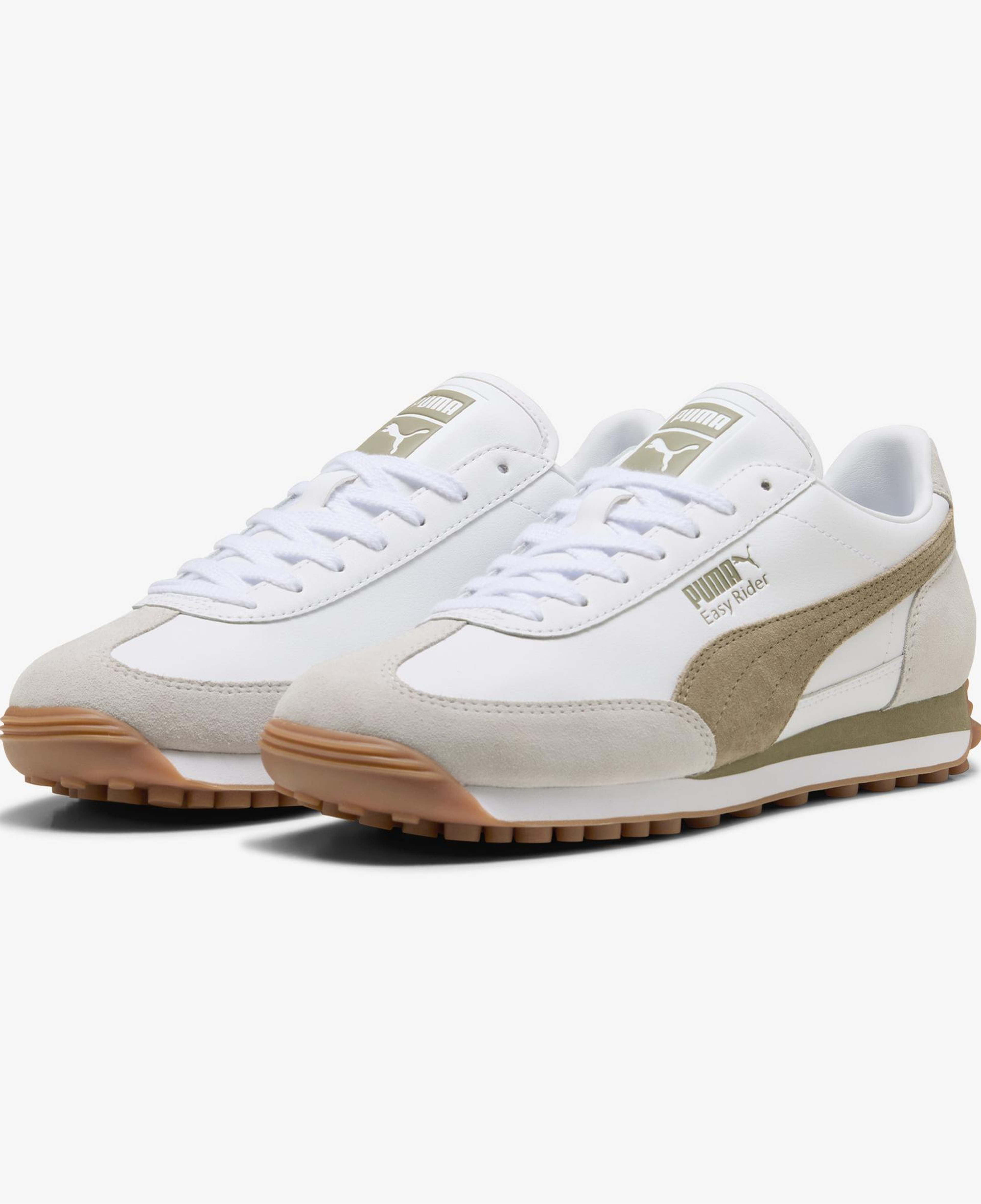 Puma Easy Rider Mix Unisex Beyaz Haki Spor Ayakkabı