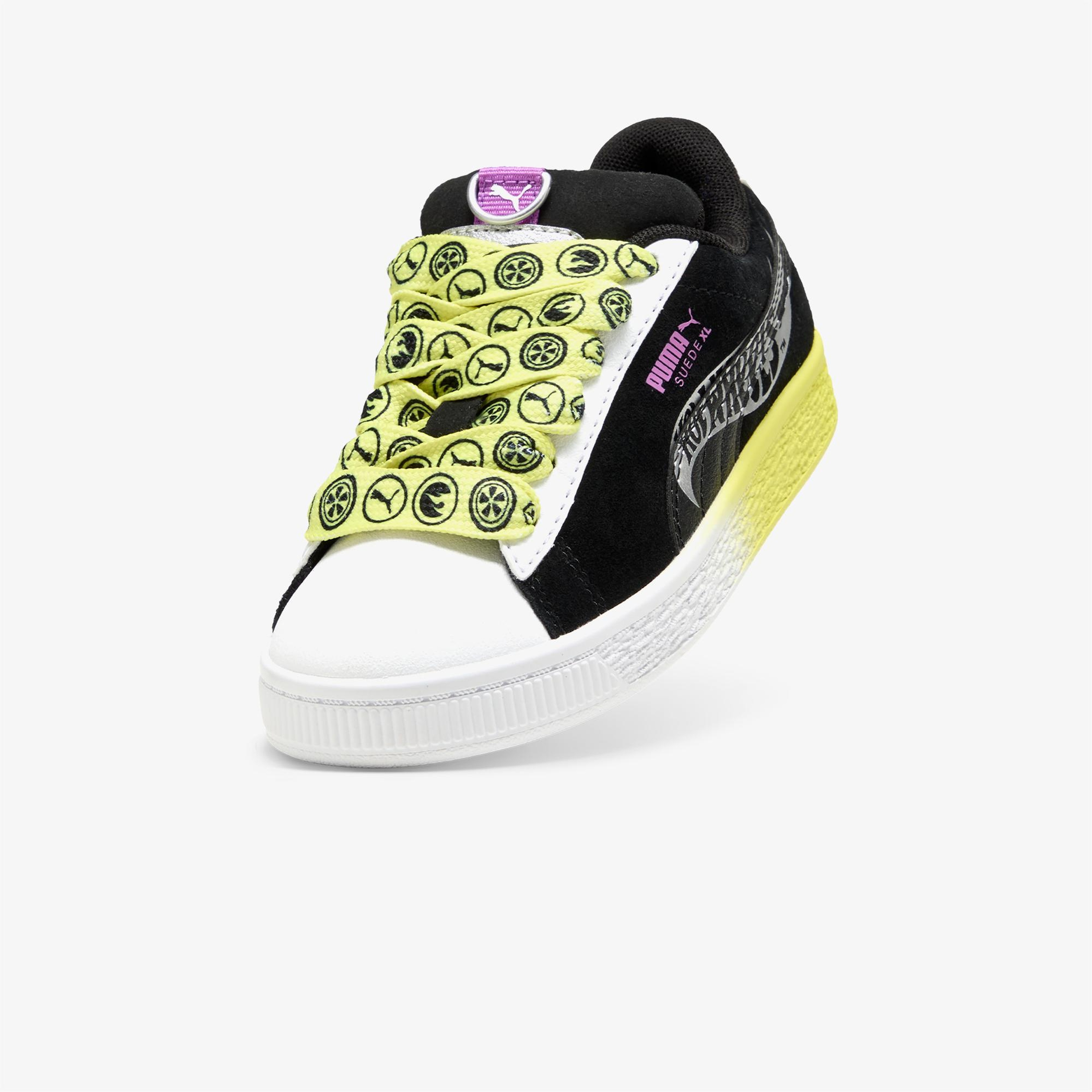 Puma X Hot Wheels Suede XL Çocuk Sarı/Siyah Spor Ayakkabı