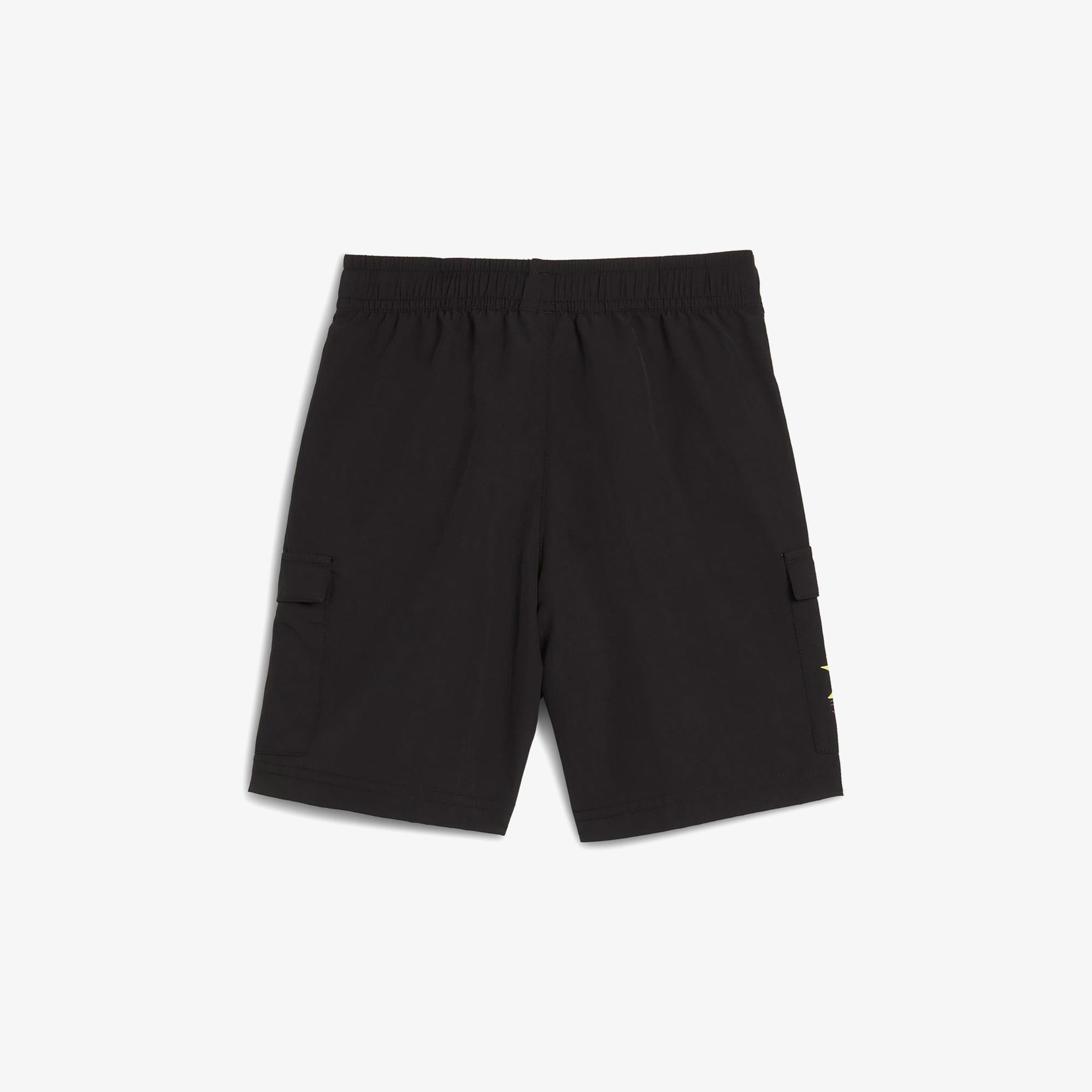 Puma X Hot Wheels Çocuk Siyah Şort