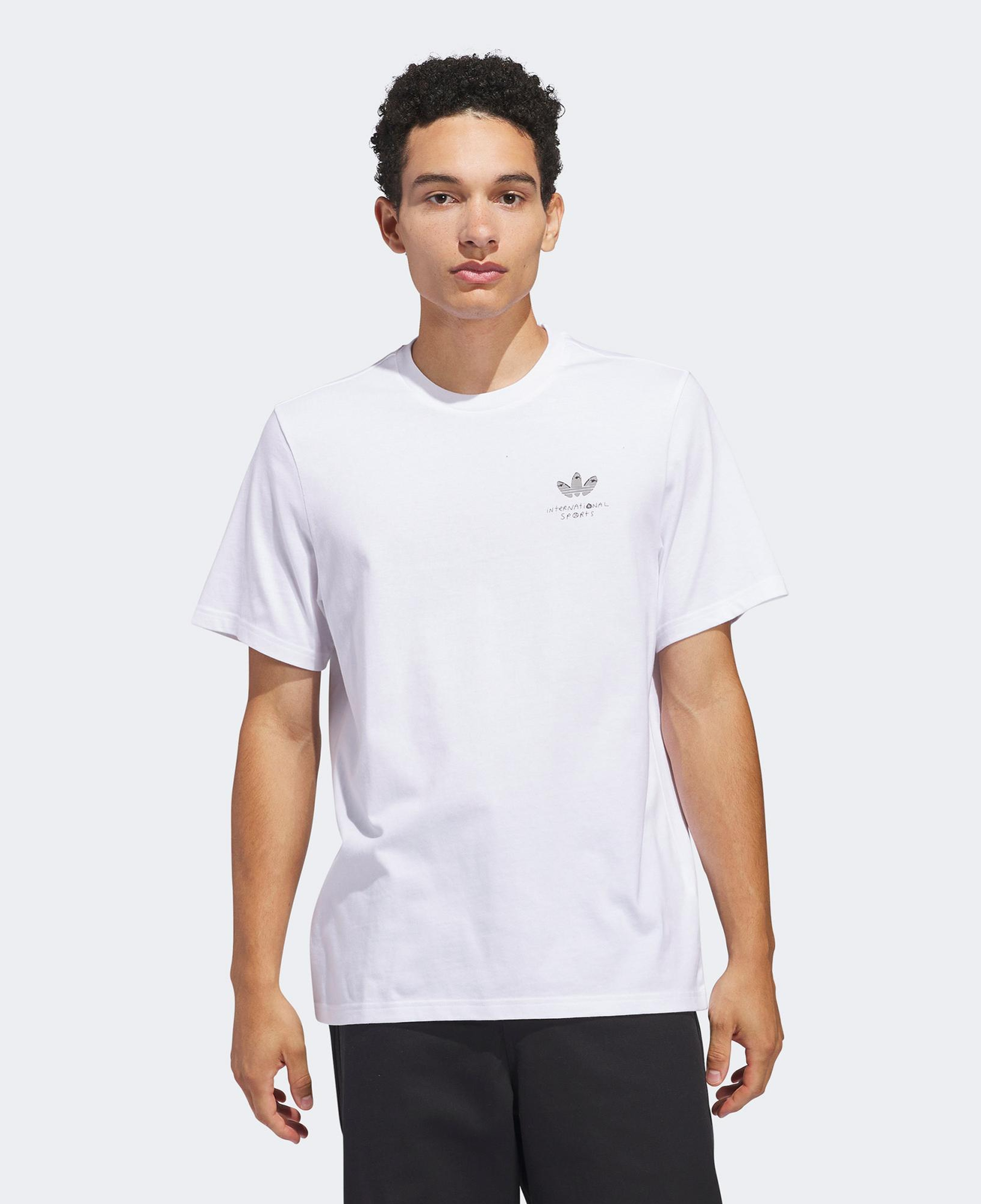 adidas Hj Trash Erkek Beyaz T-Shirt