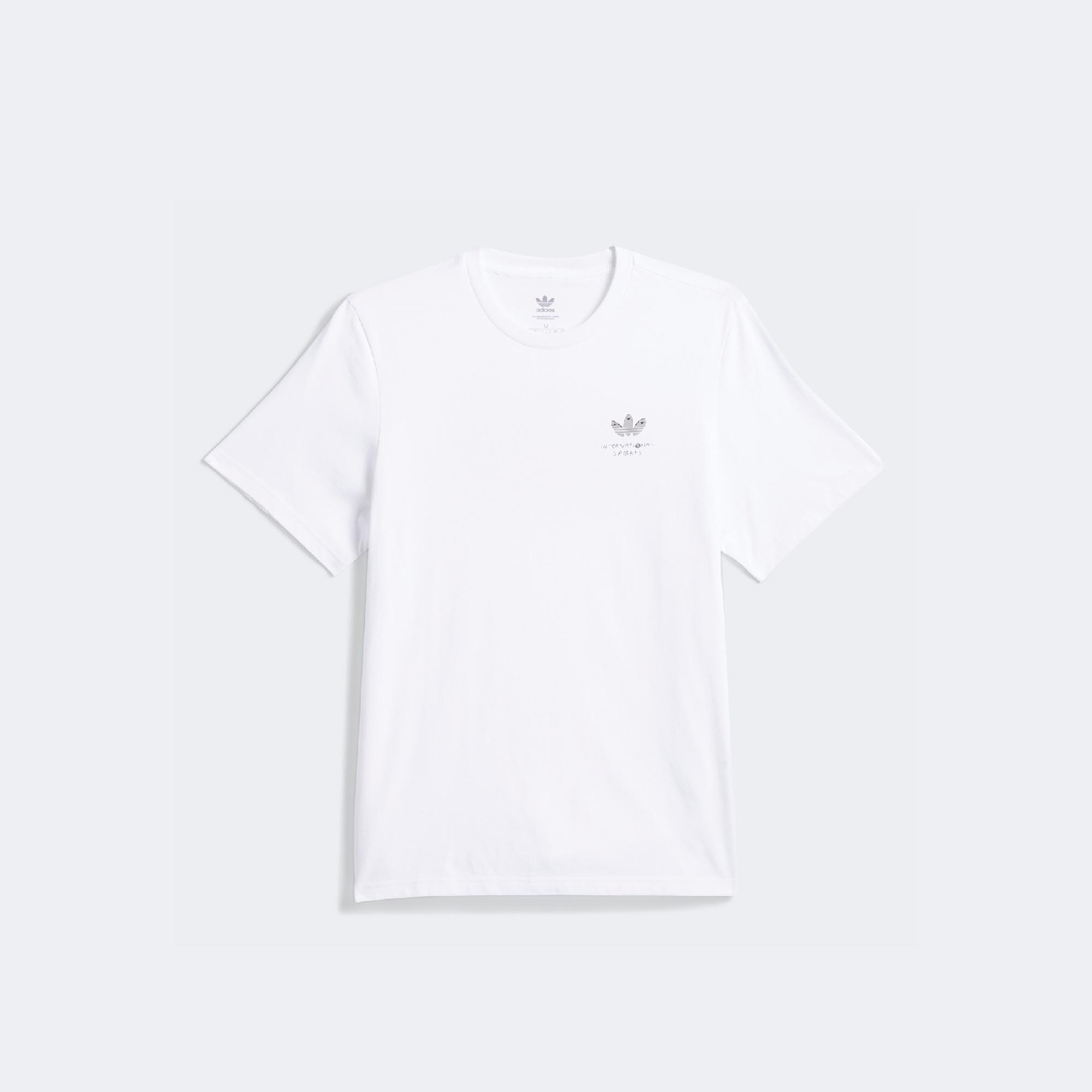 adidas Hj Trash Erkek Beyaz T-Shirt
