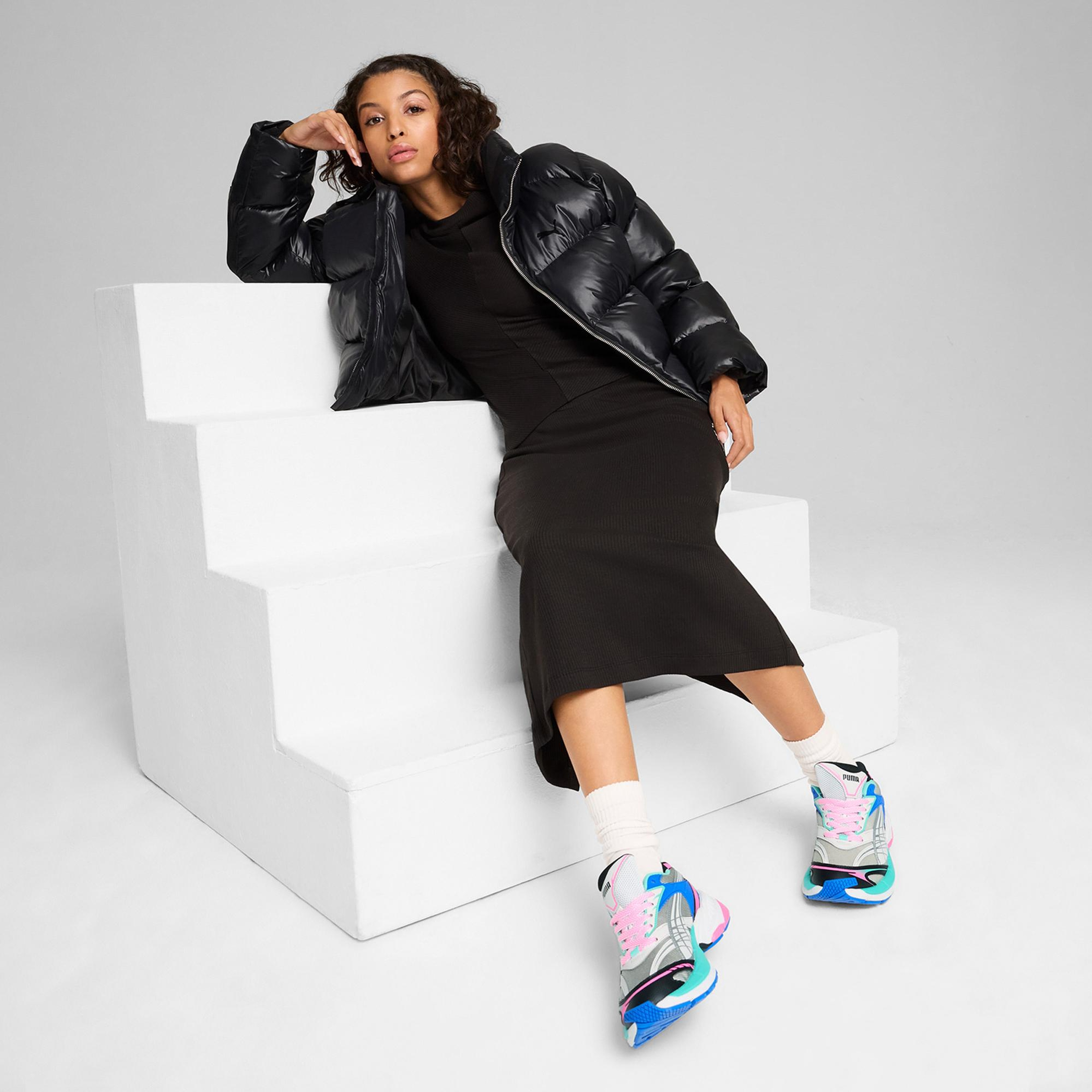 Puma Shiny Puffer Kadın Siyah Mont