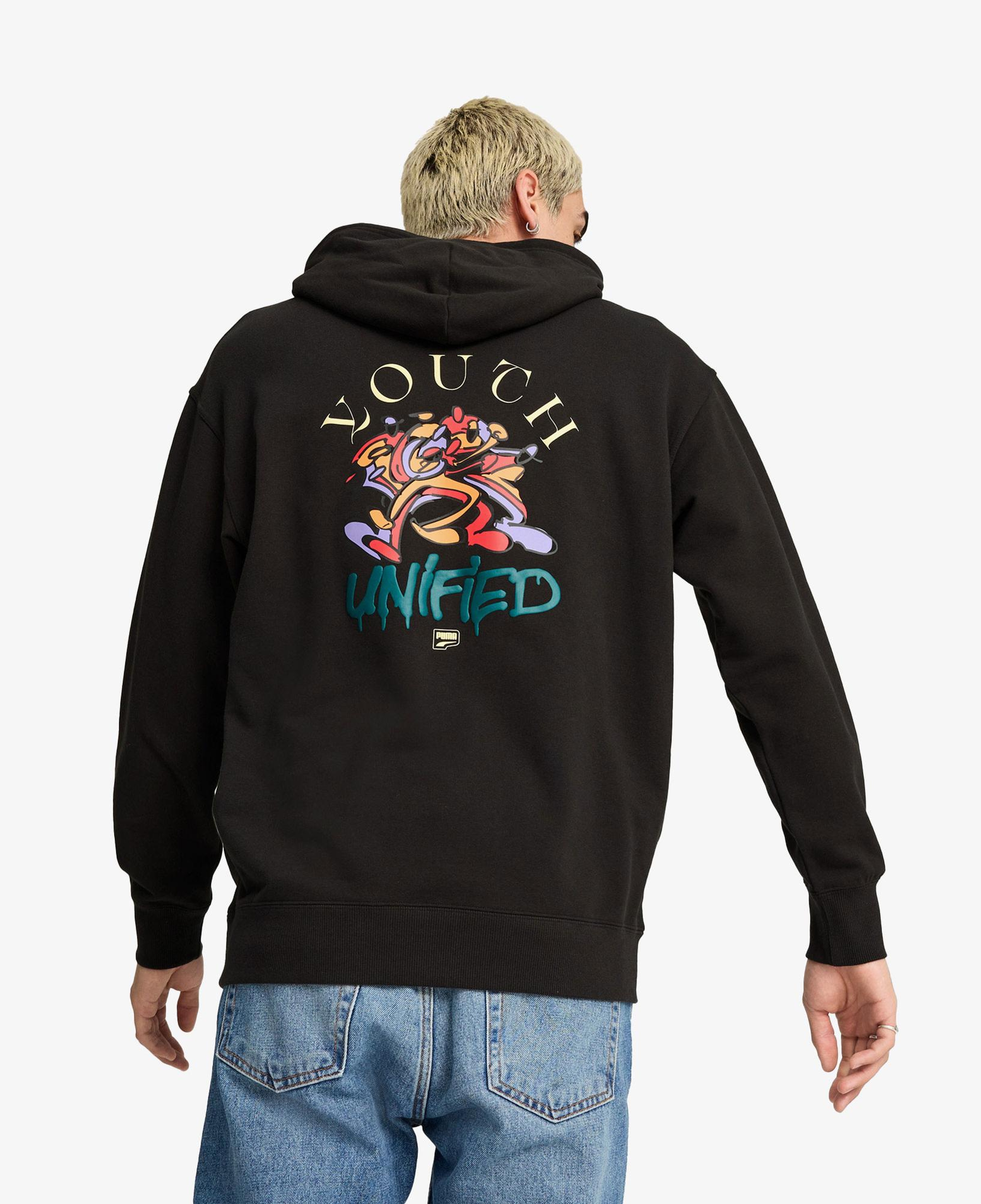 Puma Downtown Graphic Hoodie Unisex Siyah Hoodie