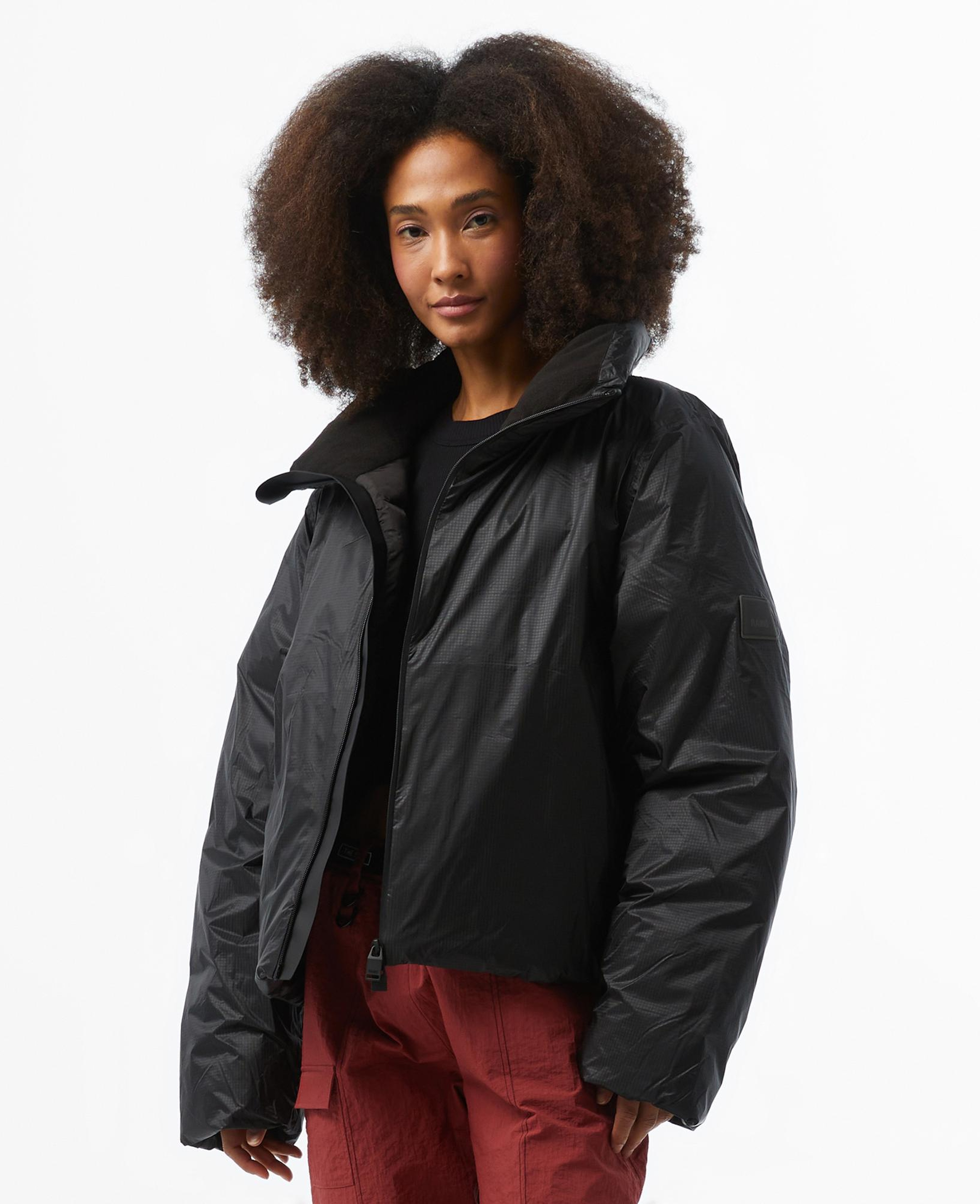 Rains Kevo Short Puffer Kadın Siyah Mont