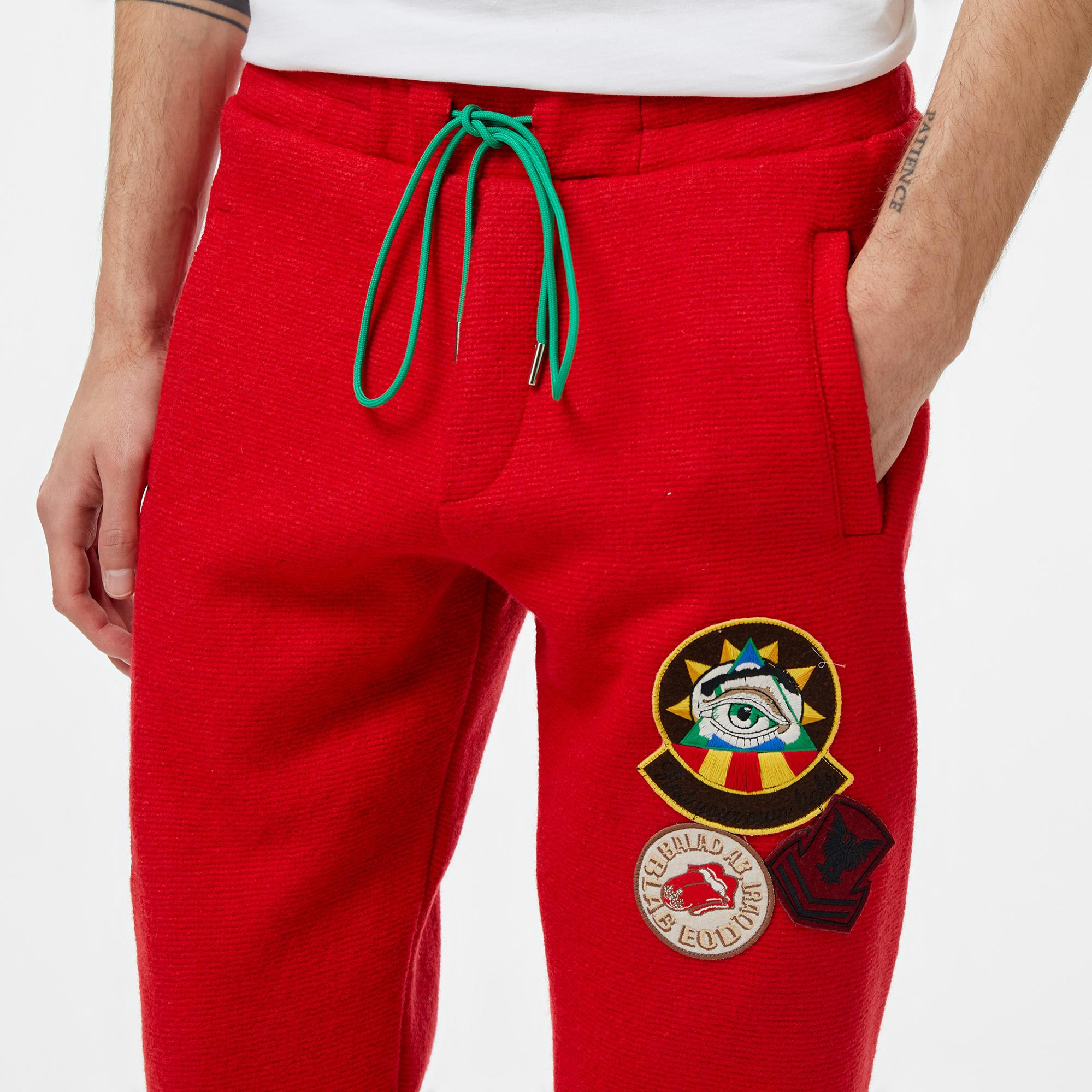 Story Of Angels Soa Big Chef Lana Wool Erkek Kırmızı Pantolon