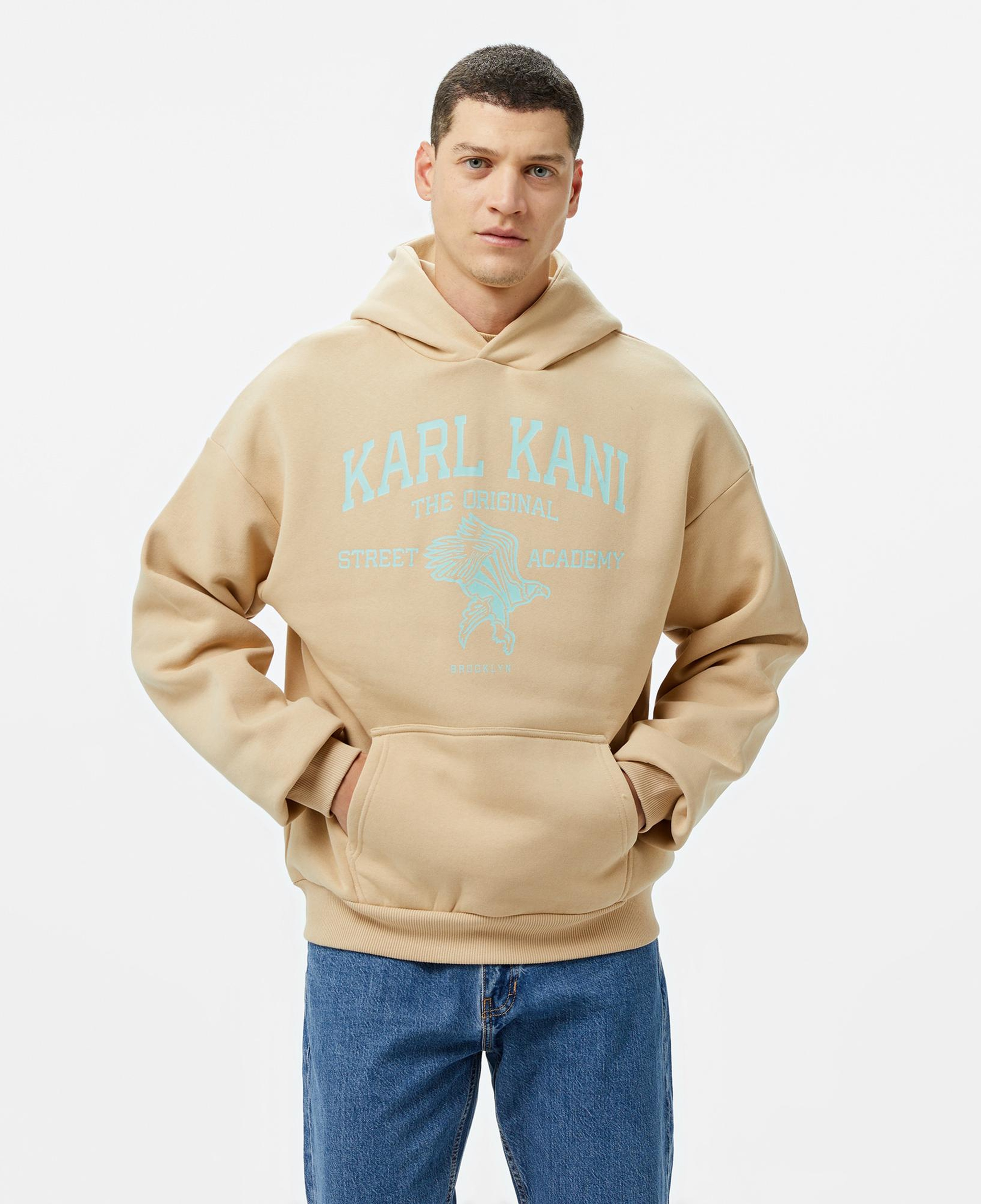 Karl Kani Kani Street Academy Os  Erkek Krem Hoodie