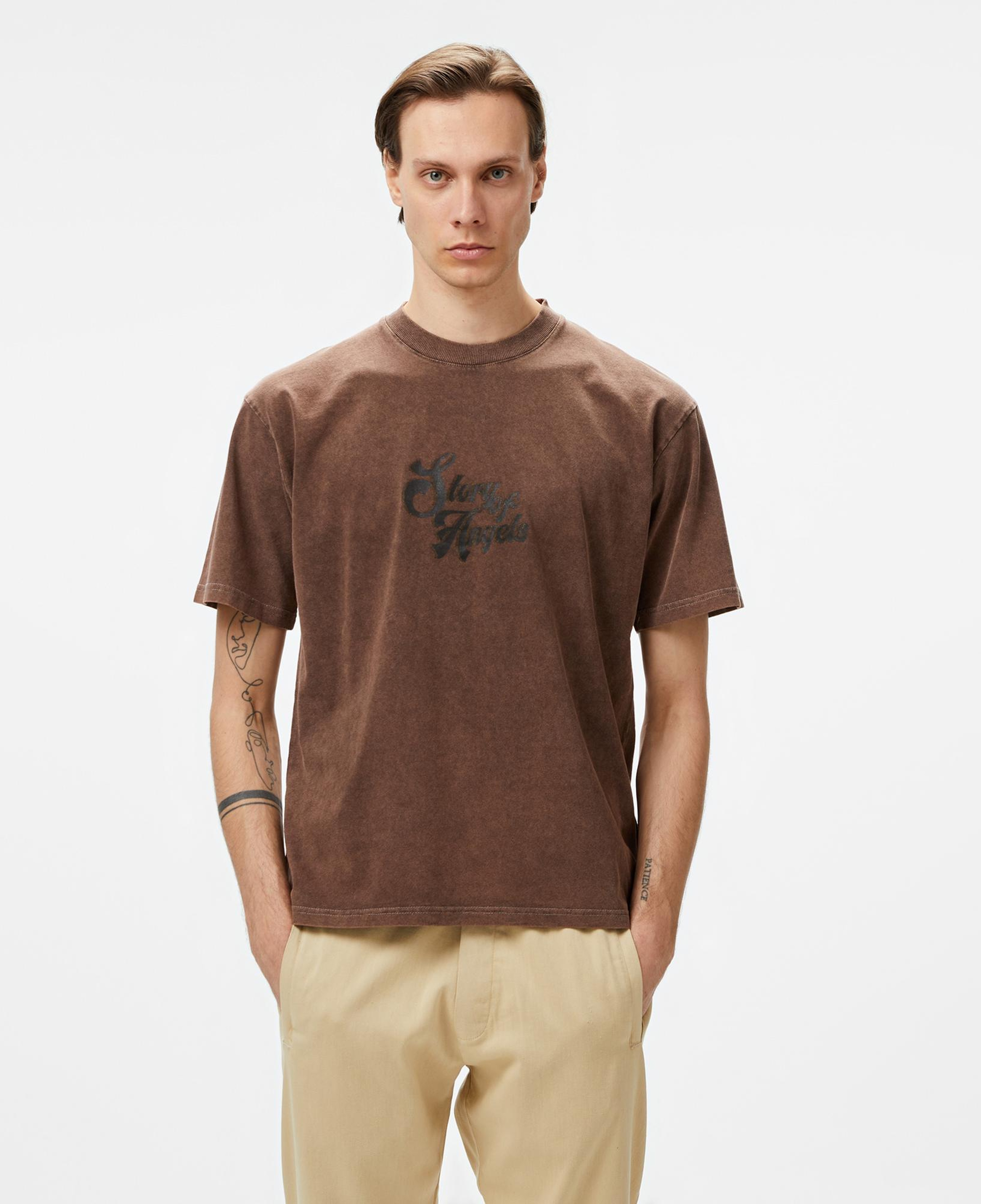 Story Of Angels Soa Surrender Your Soul Erkek Kahverengi T-Shirt