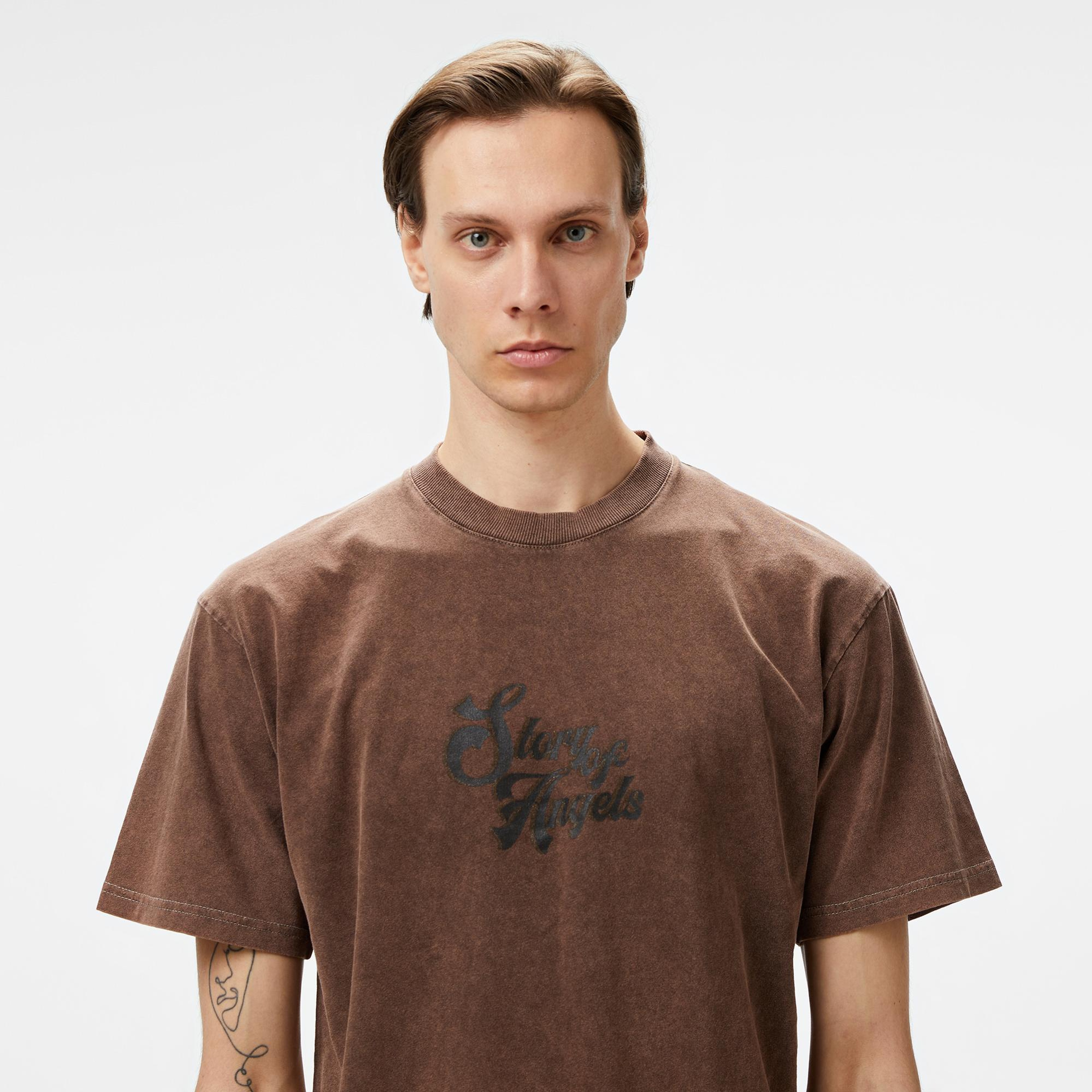 Story Of Angels Soa Surrender Your Soul  Erkek Kahverengi T-Shirt