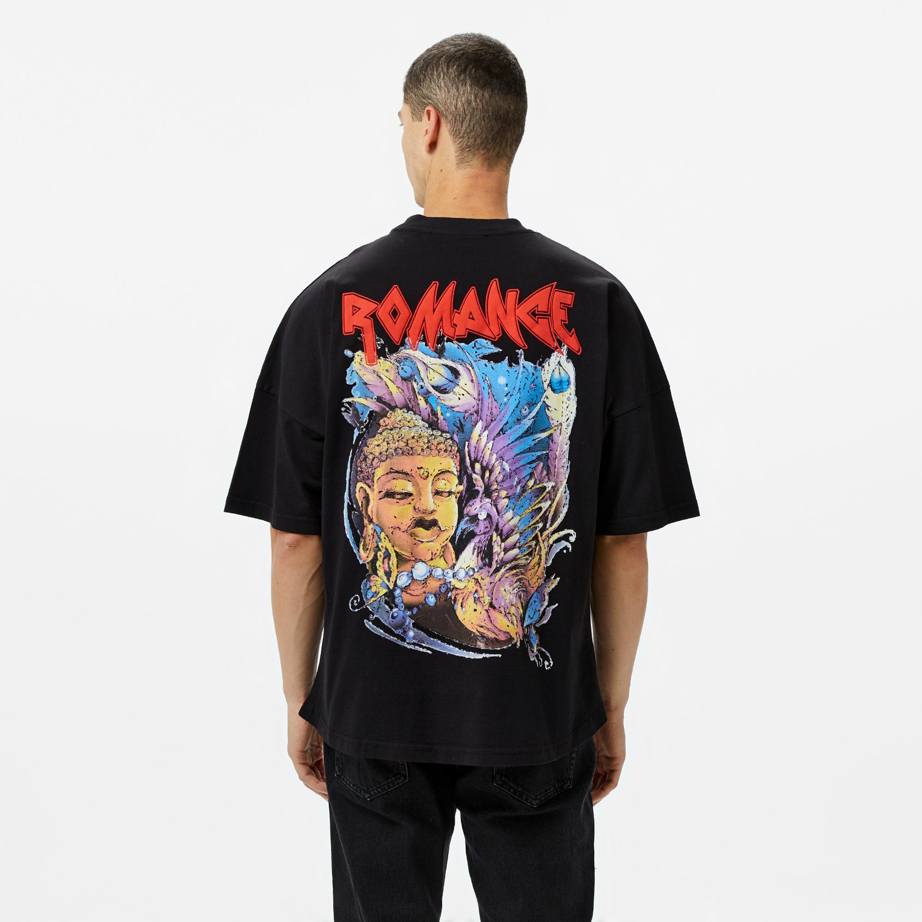 Story Of Angels Ganesha Dream Erkek Siyah T-Shirt