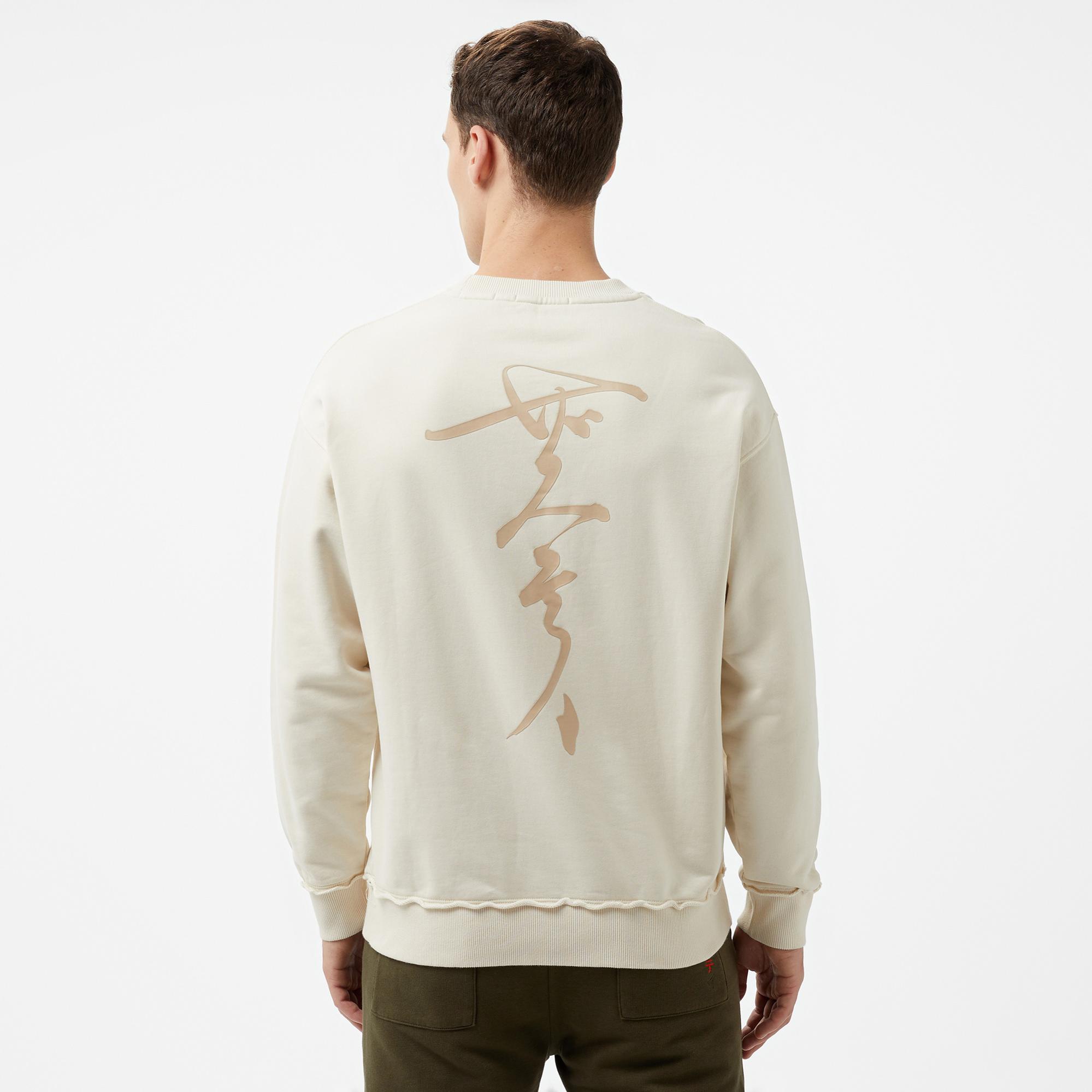 The Stay Line Classic Erkek Krem Sweatshirt