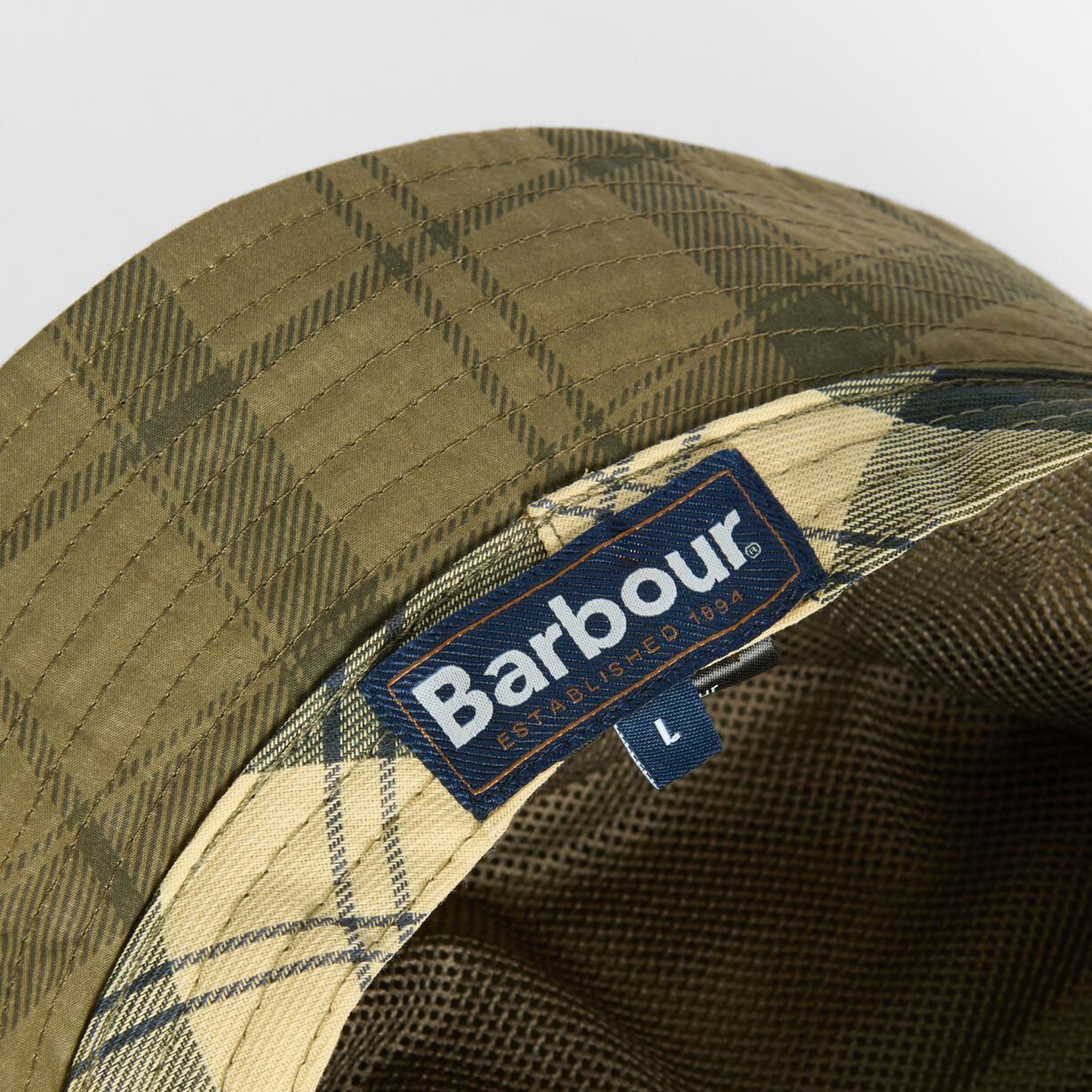 Barbour Tartan Transport Yağlı Bucket Şapka