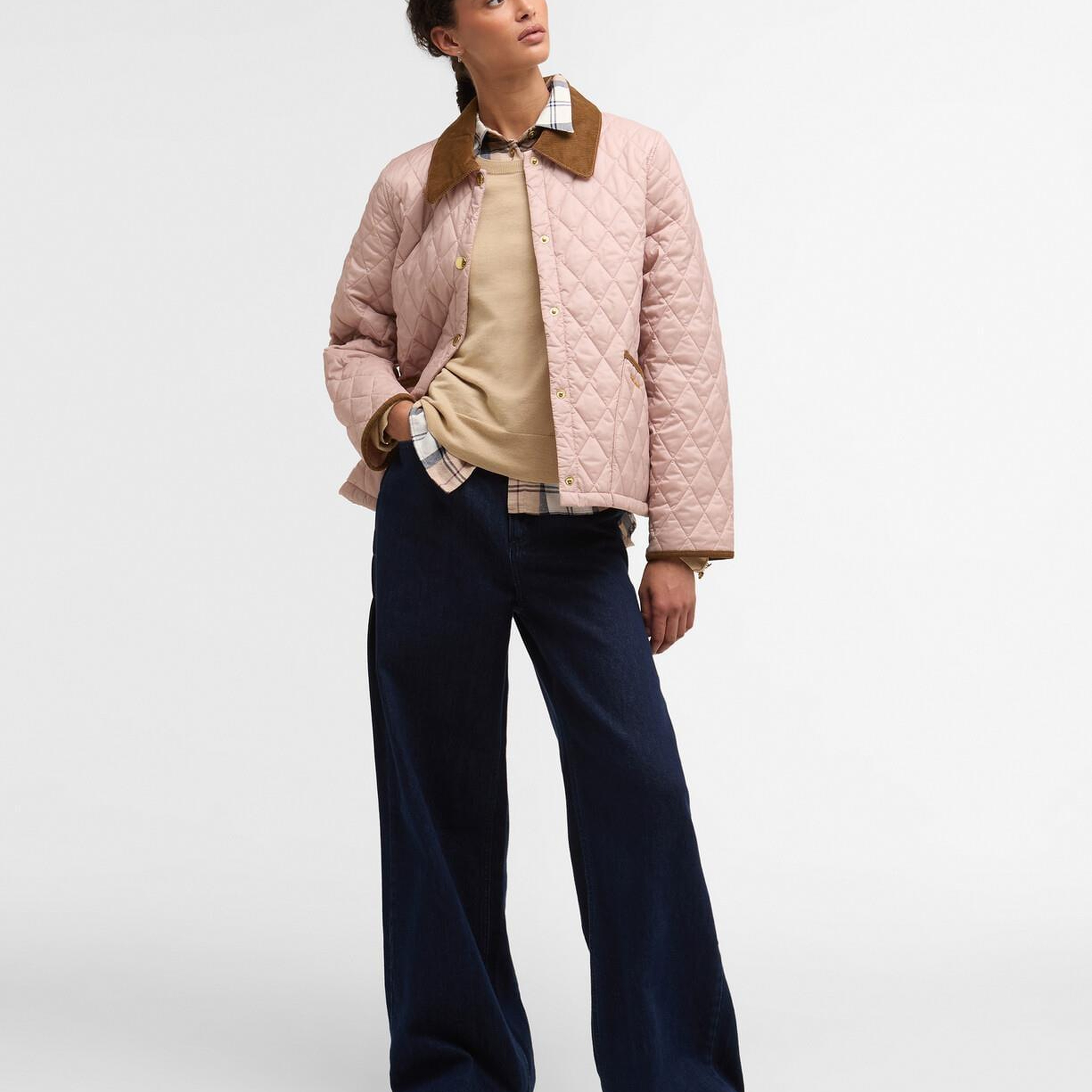 Barbour Icons Cropped Liddesdale Kapitone Ceket