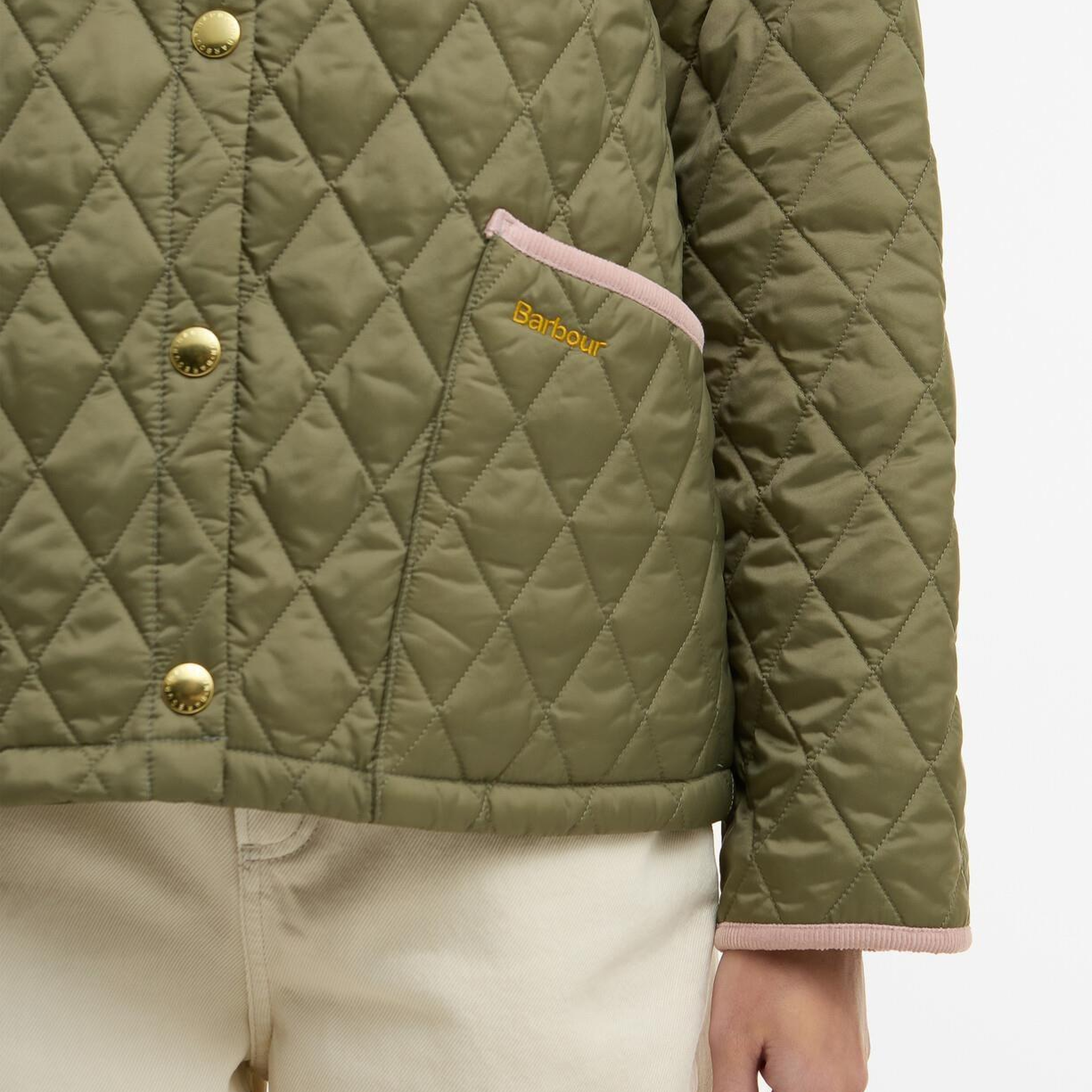 Barbour Icons Cropped Liddesdale Kapitone Ceket