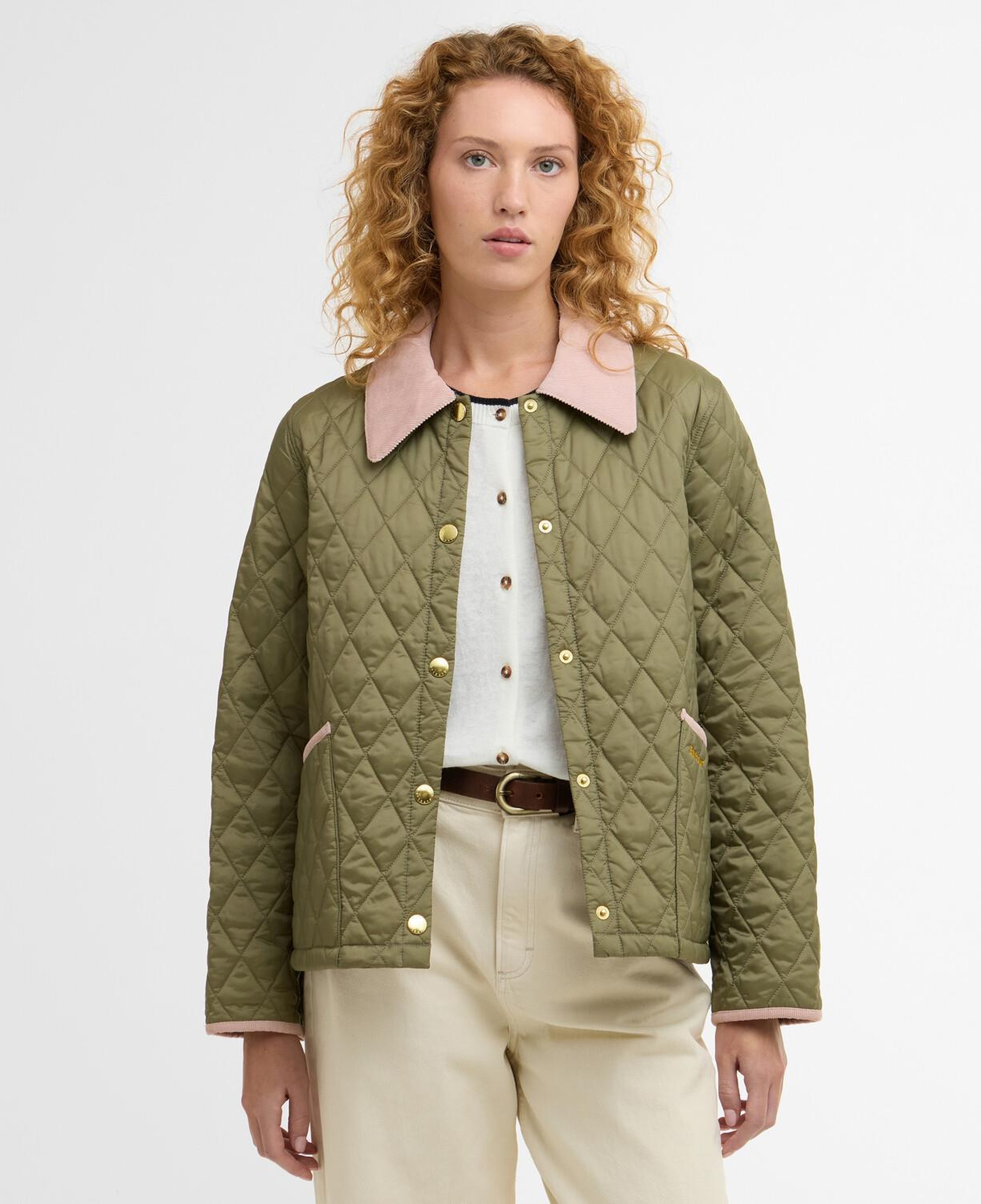 Barbour Icons Cropped Liddesdale Kapitone Ceket