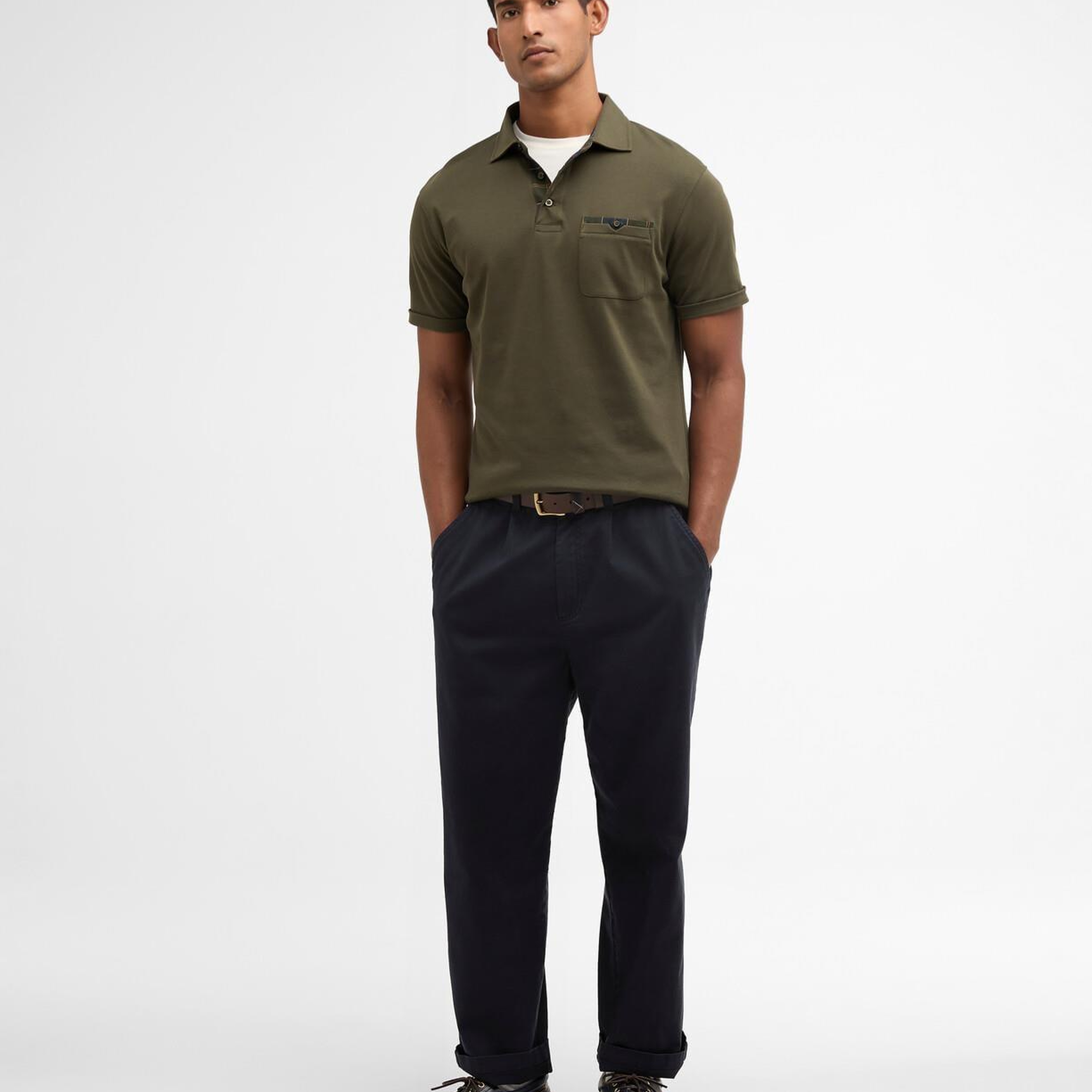 Barbour Premium Corpatch Tailored Polo Yaka