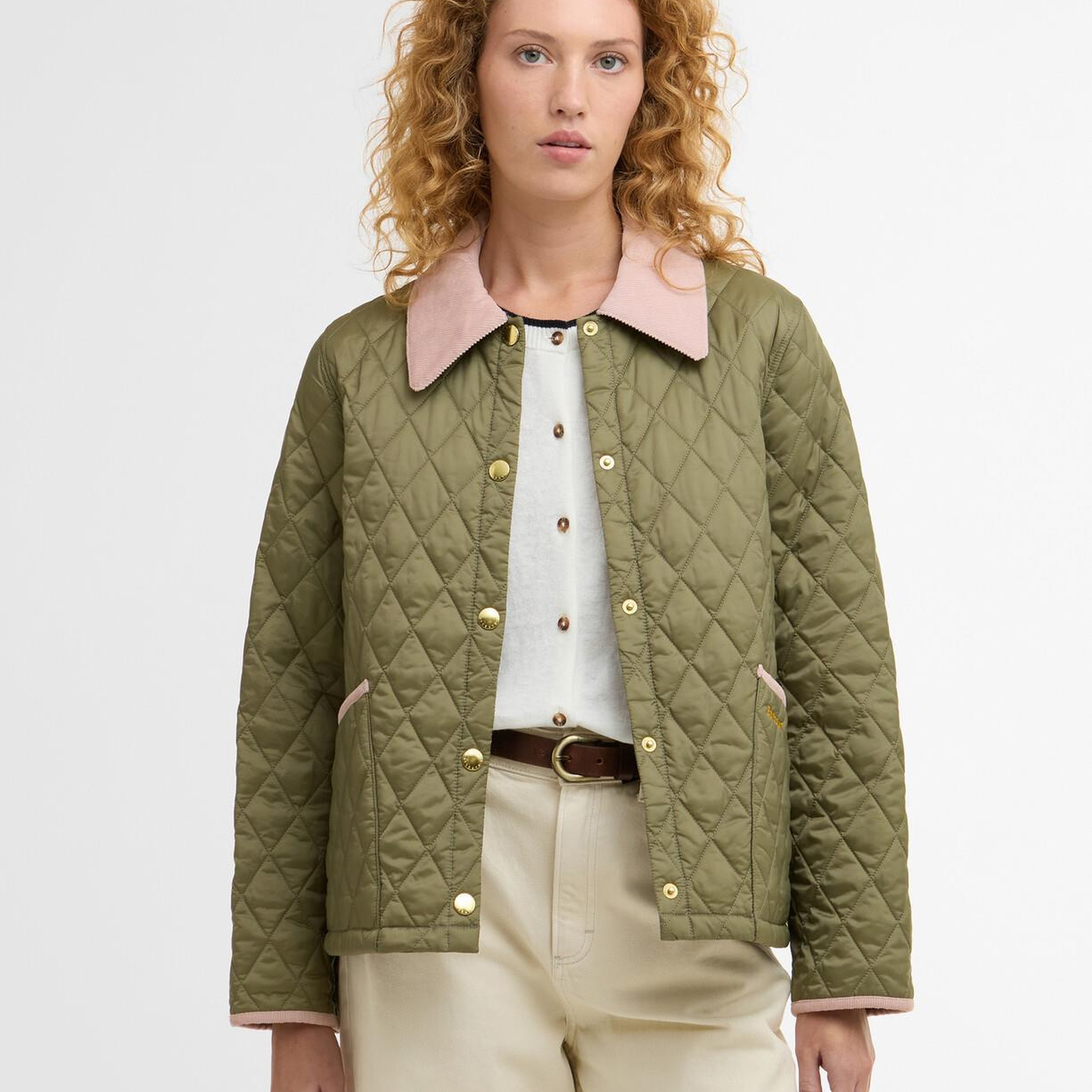 Barbour Icons Cropped Liddesdale Kapitone Ceket