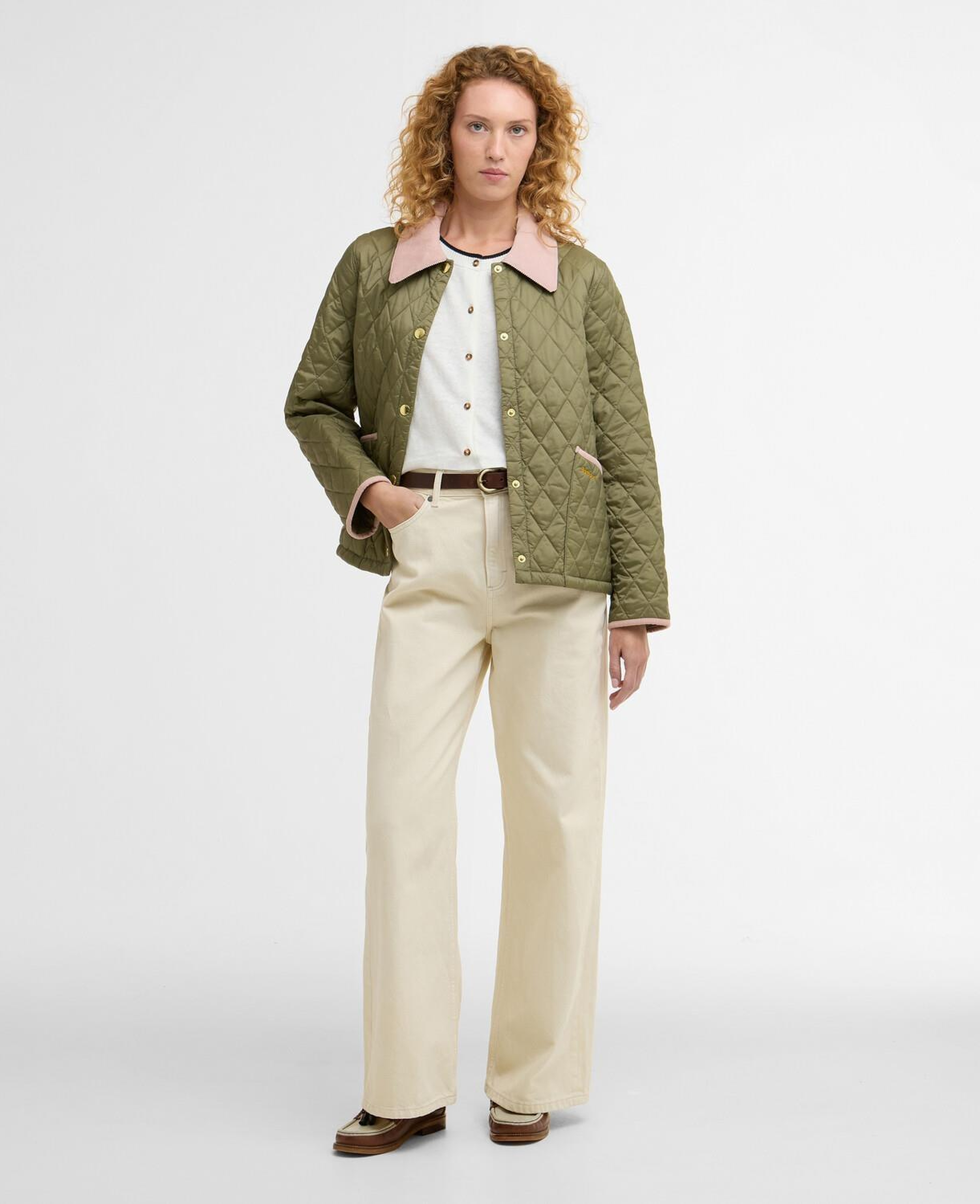 Barbour Icons Cropped Liddesdale Kapitone Ceket