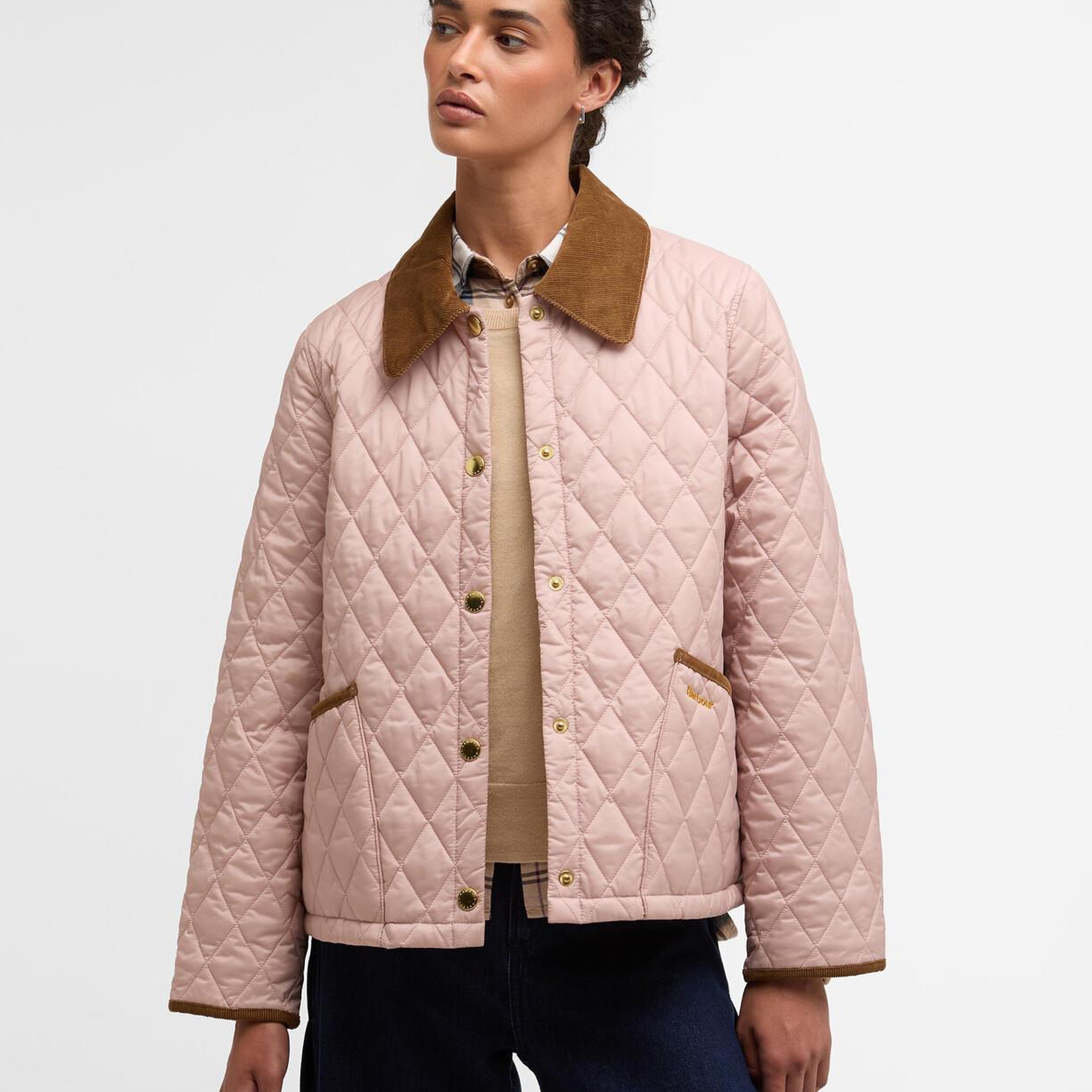 Barbour Icons Cropped Liddesdale Kapitone Ceket