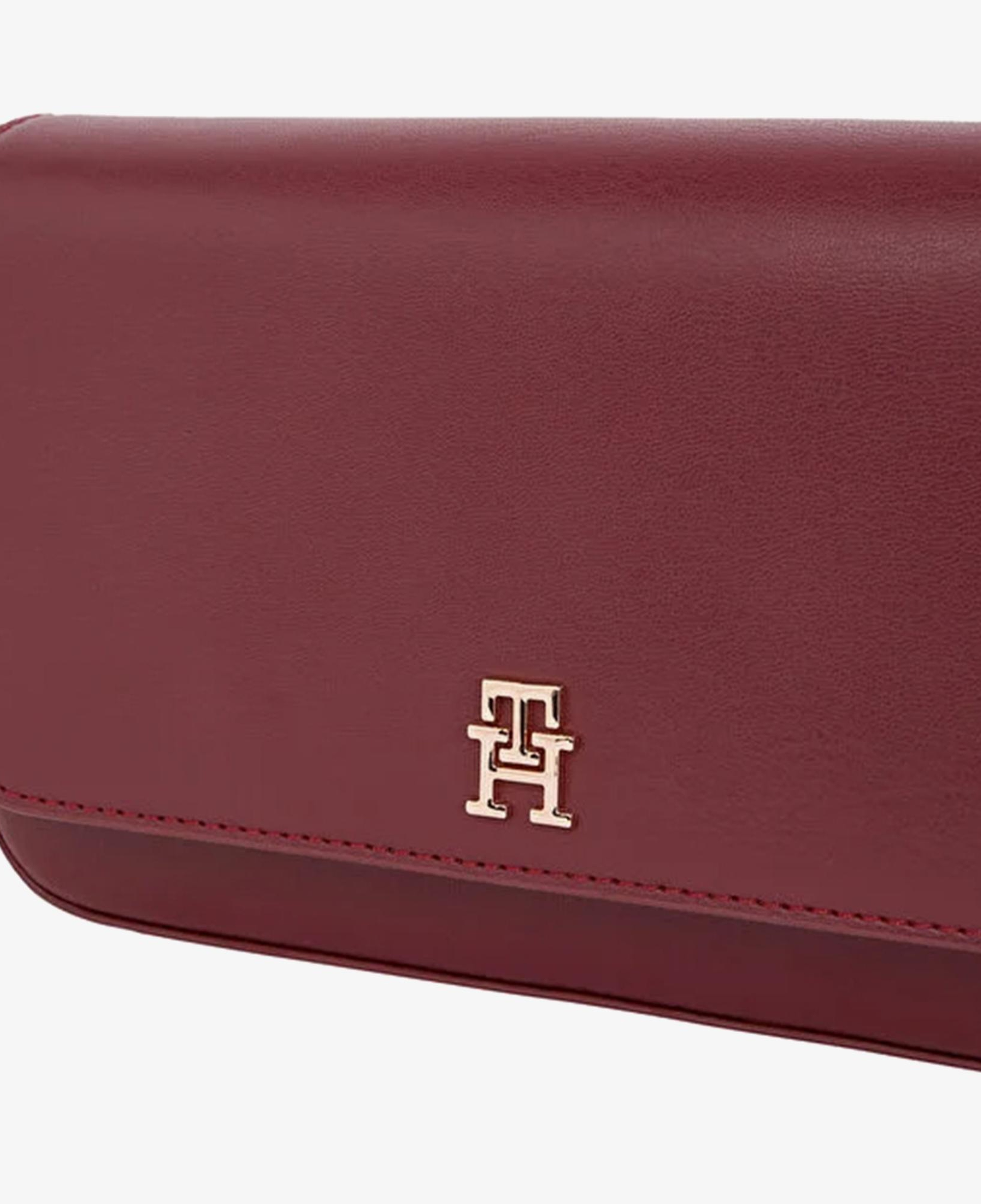 Tommy Hilfiger Icon Kadın Bordo El Çantası
