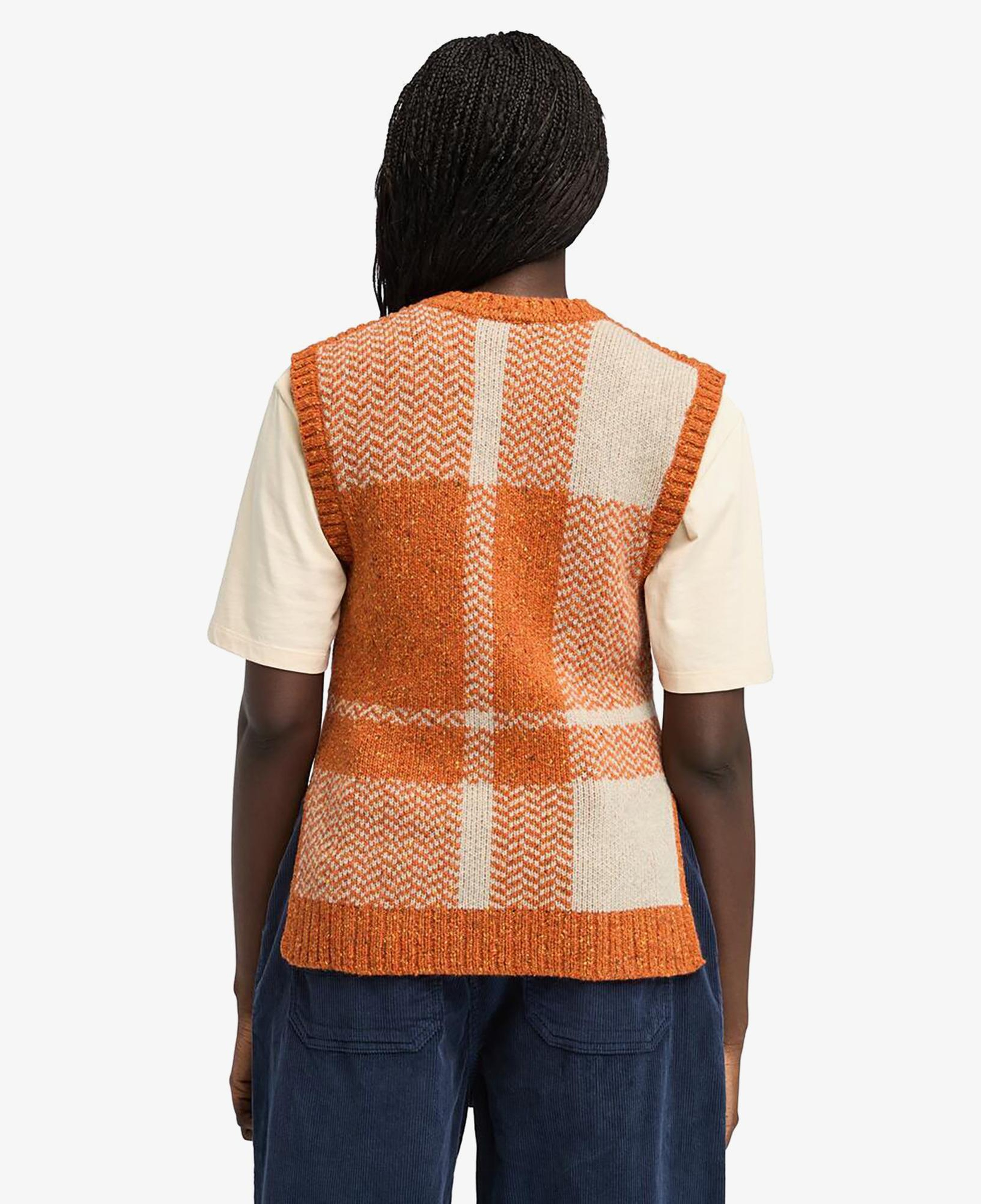 Timberland Wool Blend Vest Kadın Kahverengi Süveter