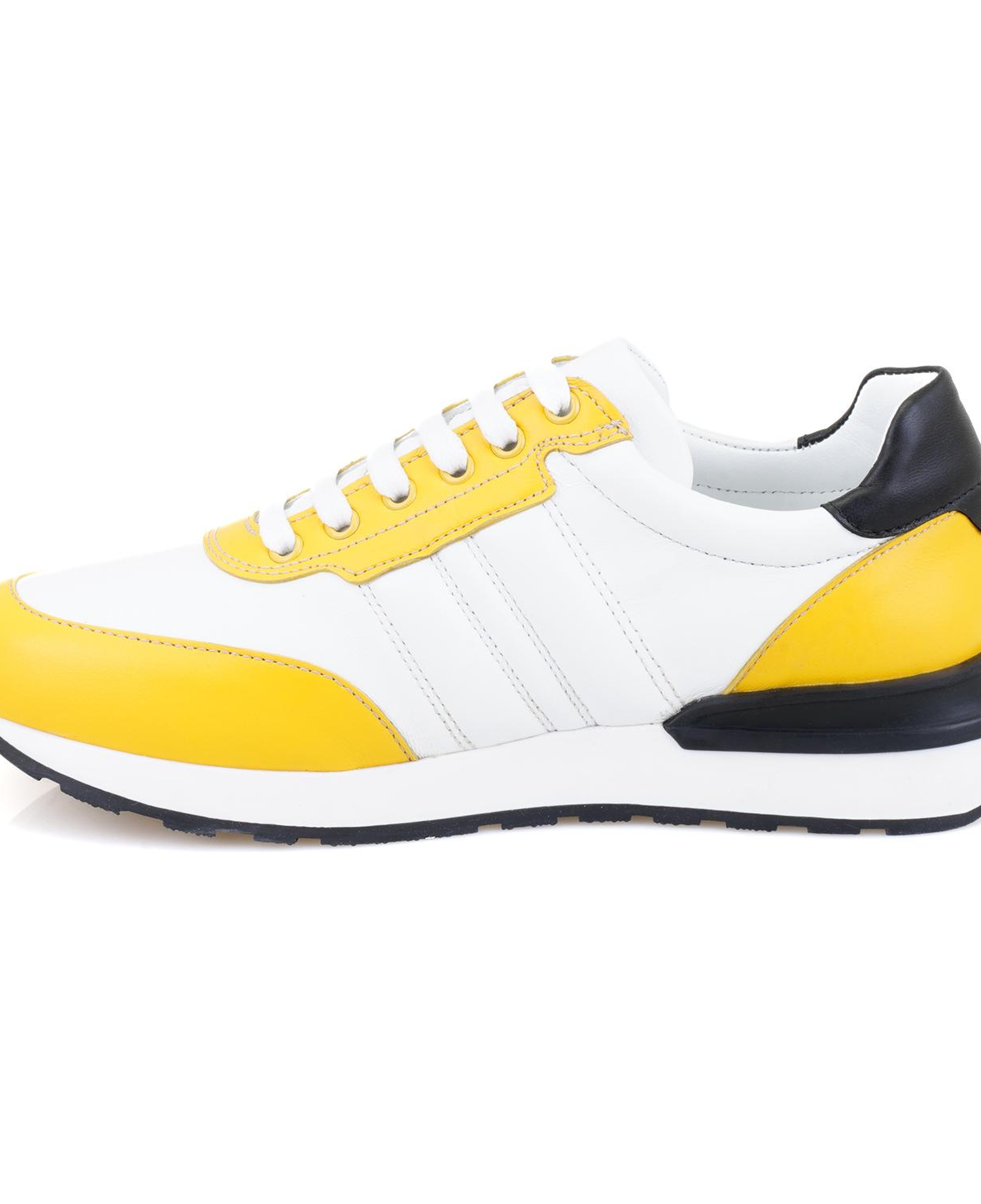 Kadın Sarı Deri Spor Ayakkabı