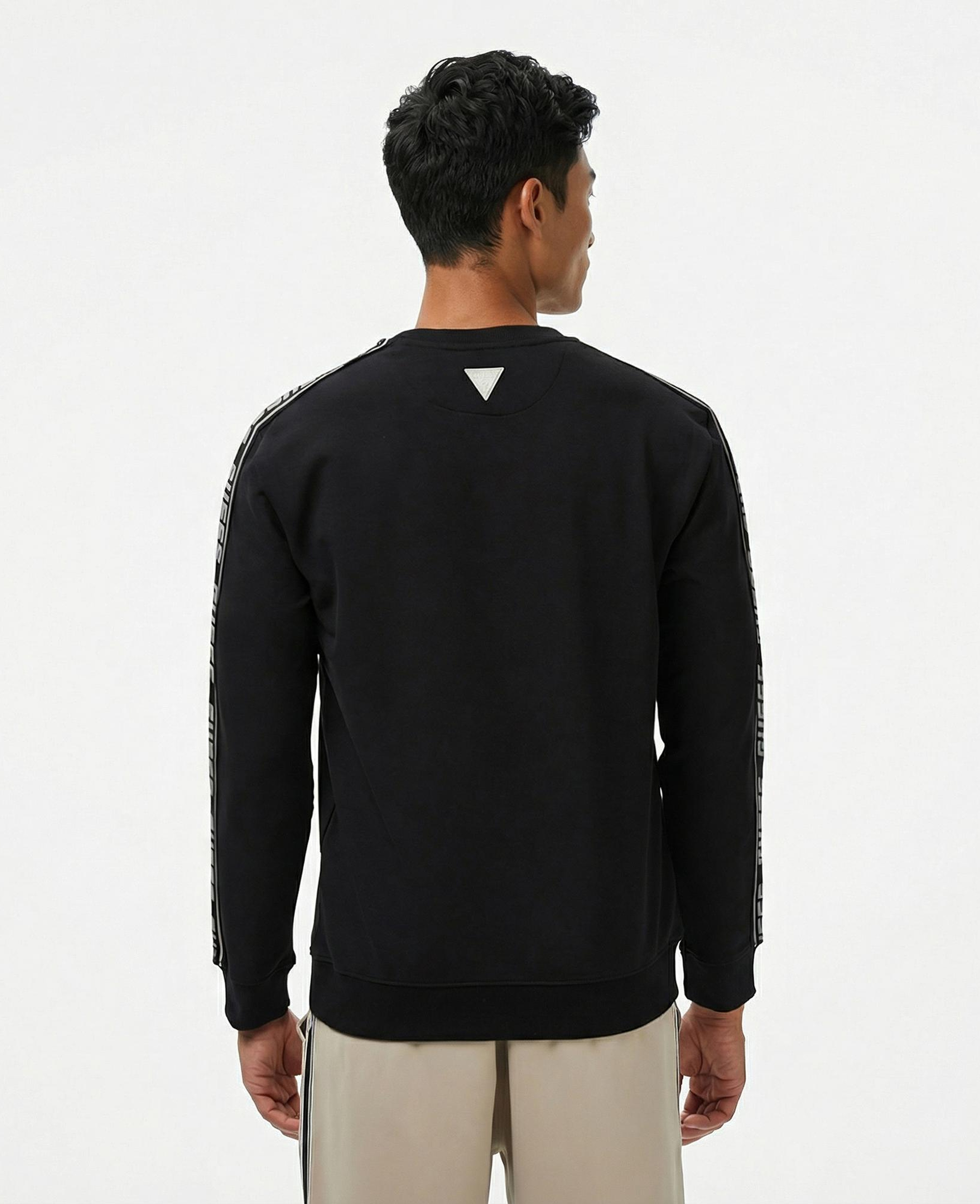 Guess Arlo Erkek Siyah Sweatshirt
