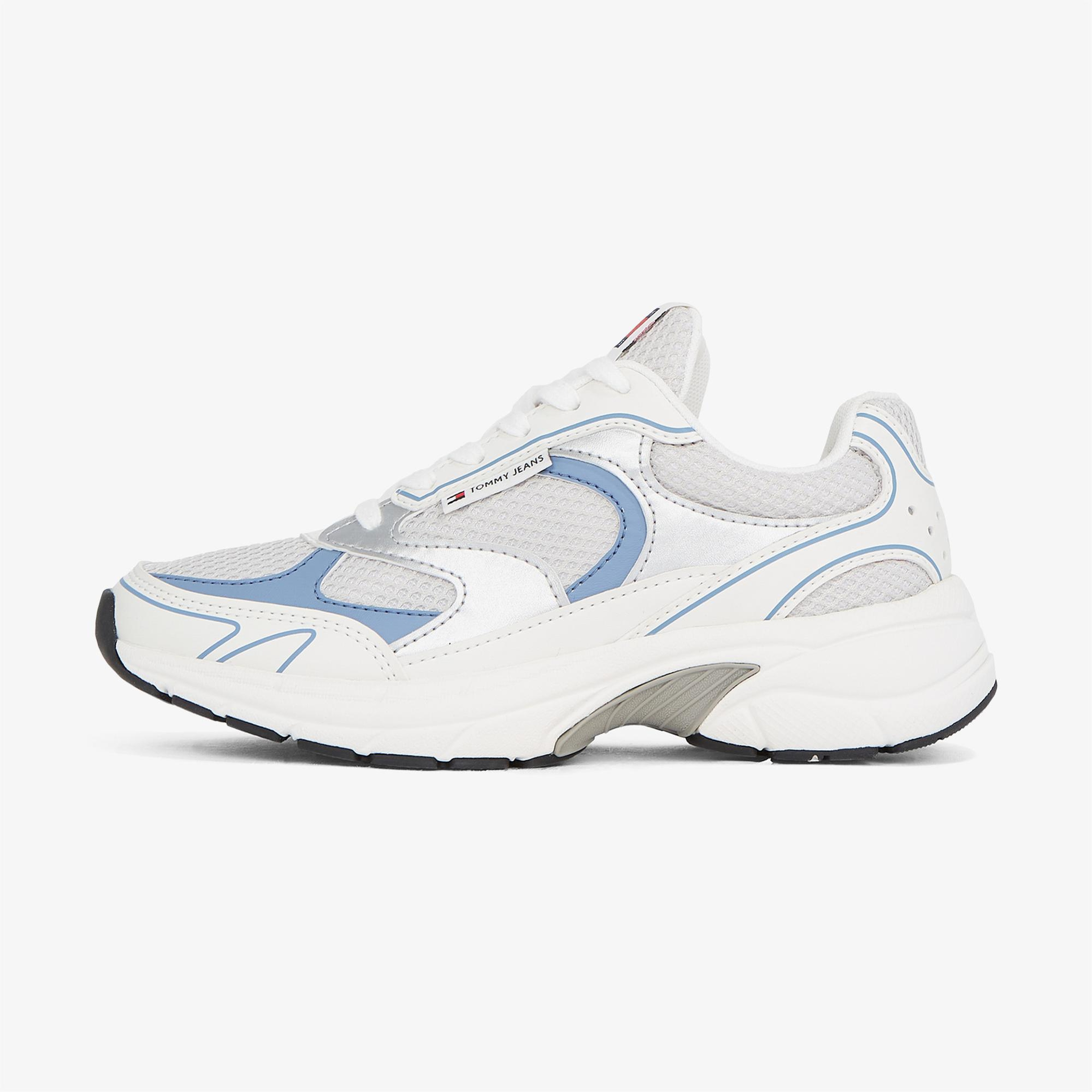 Tommy Hilfiger The Coney Metallic Kadın Beyaz Sneaker