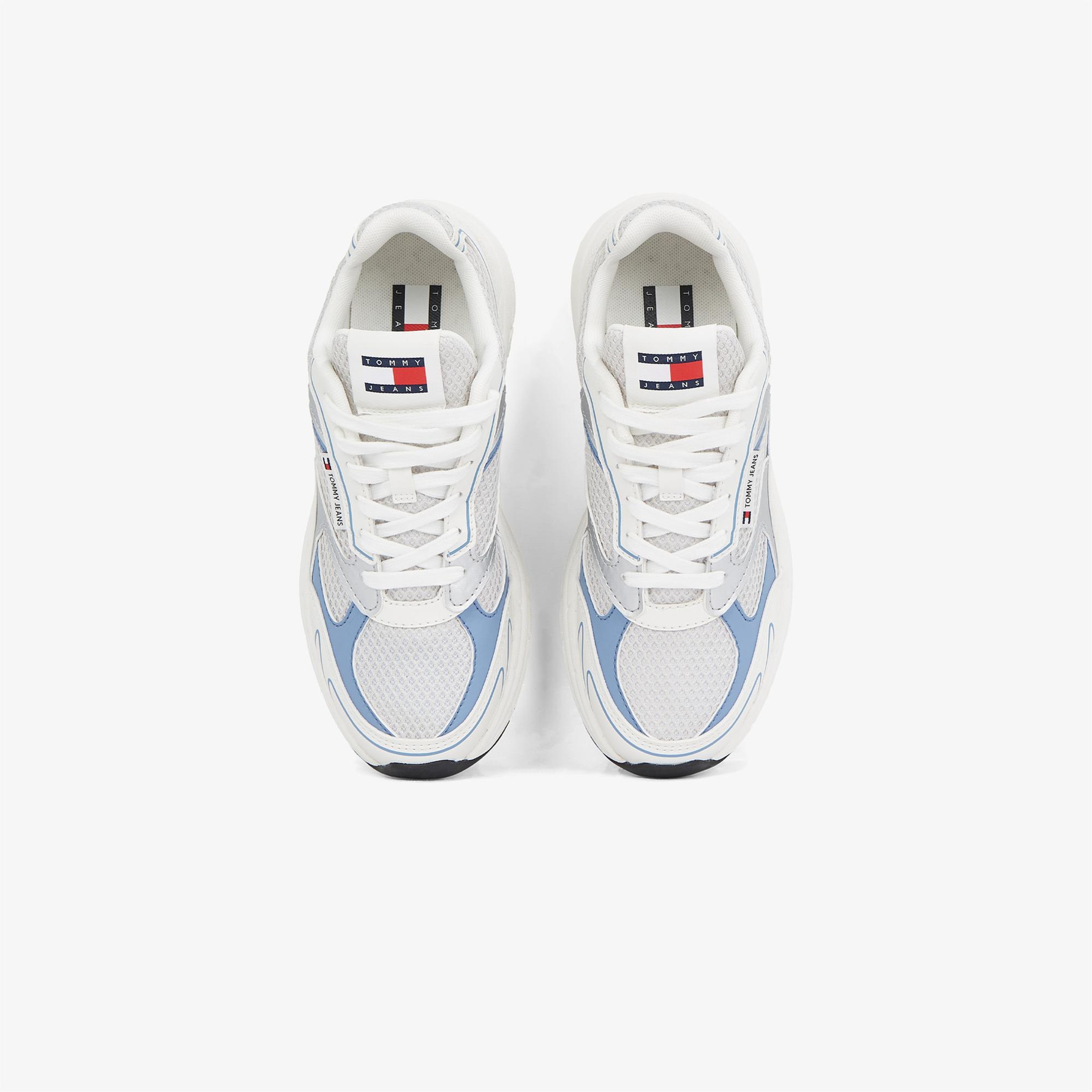 Tommy Hilfiger The Coney Metallic Kadın Beyaz Sneaker