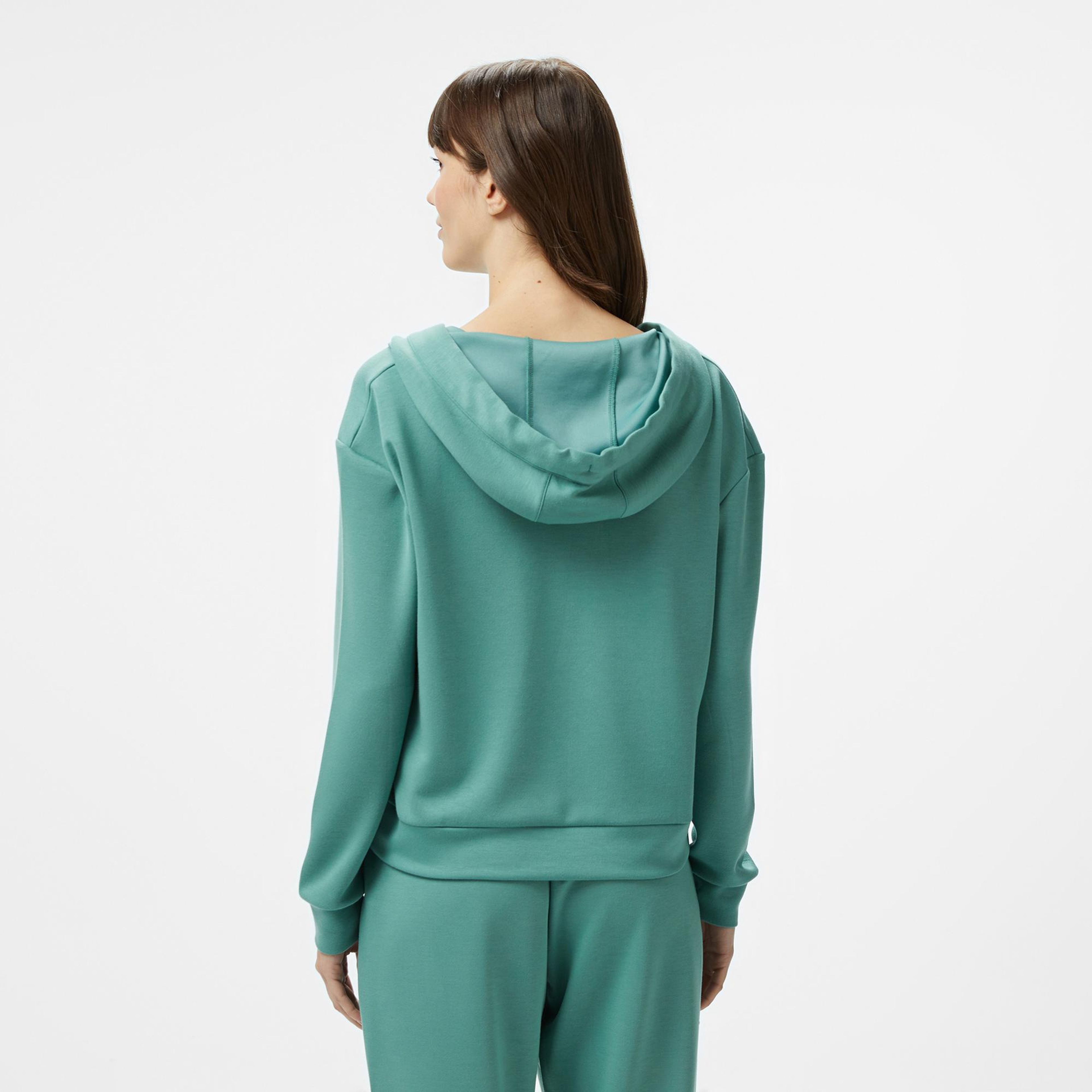 Nautica Kadın Yeşil Regular Fit Kapüşonlu Sweatshirt