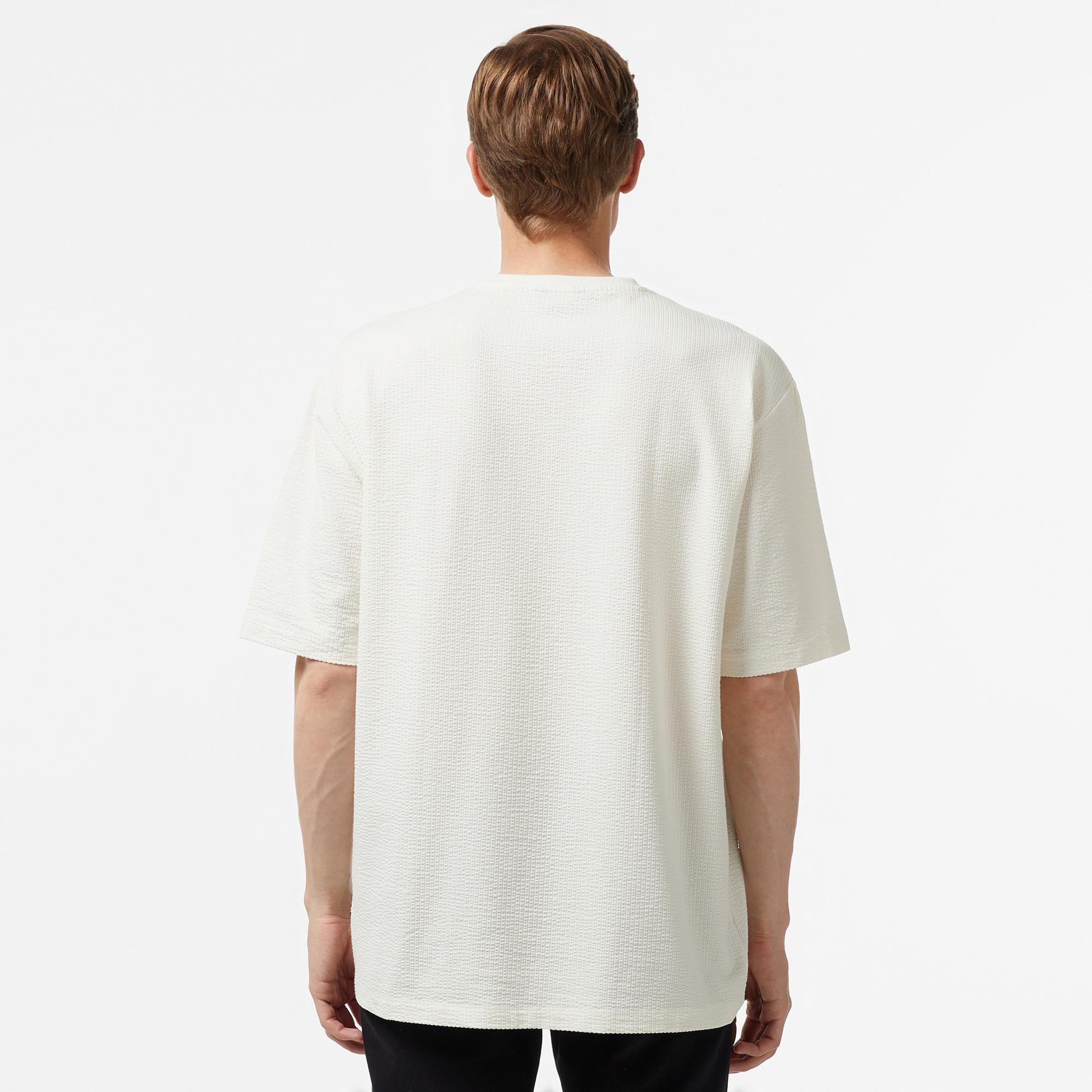 Nautica Erkek Krem Rengi Oversize T-Shirt