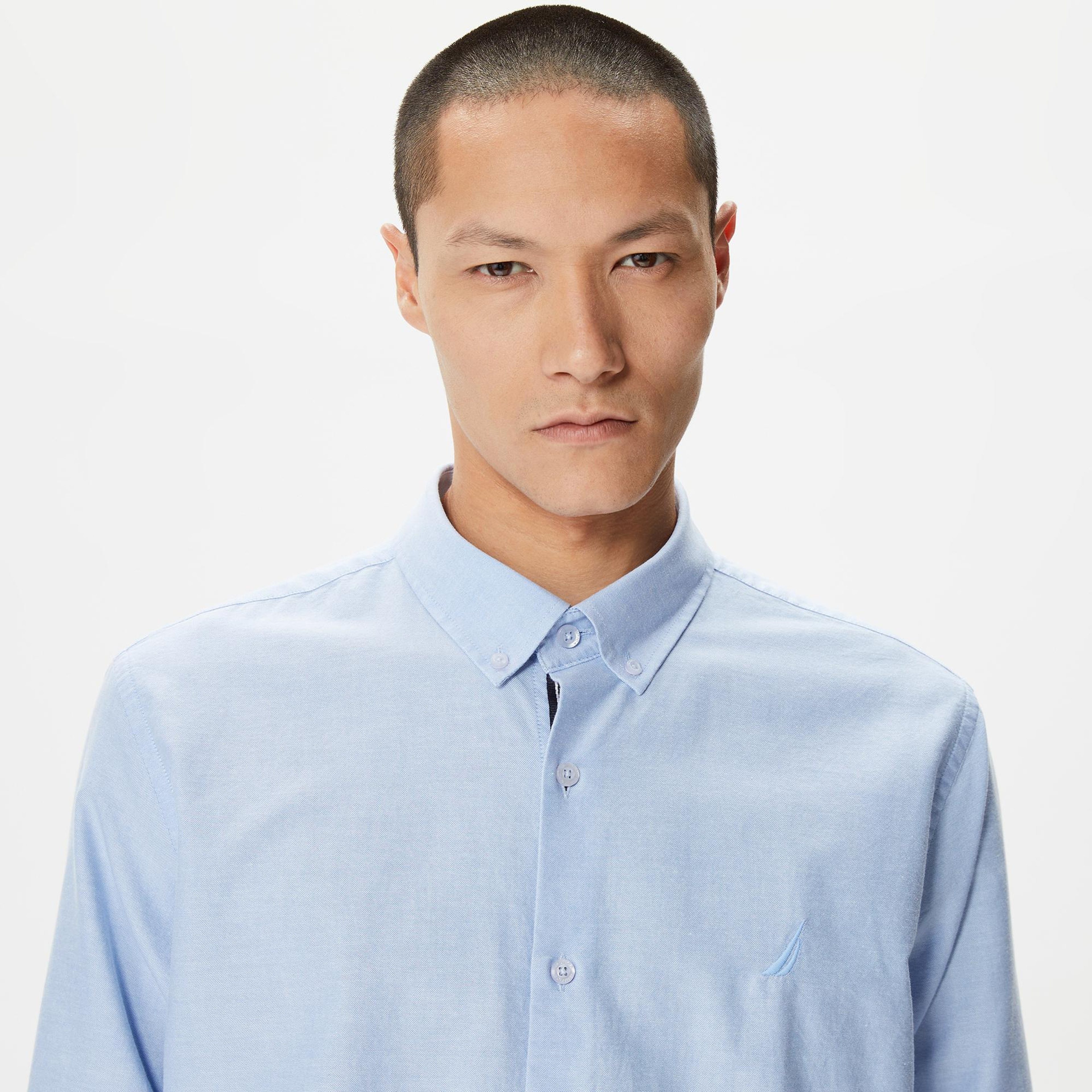 Nautica Erkek Mavi Classic Fit Gömlek