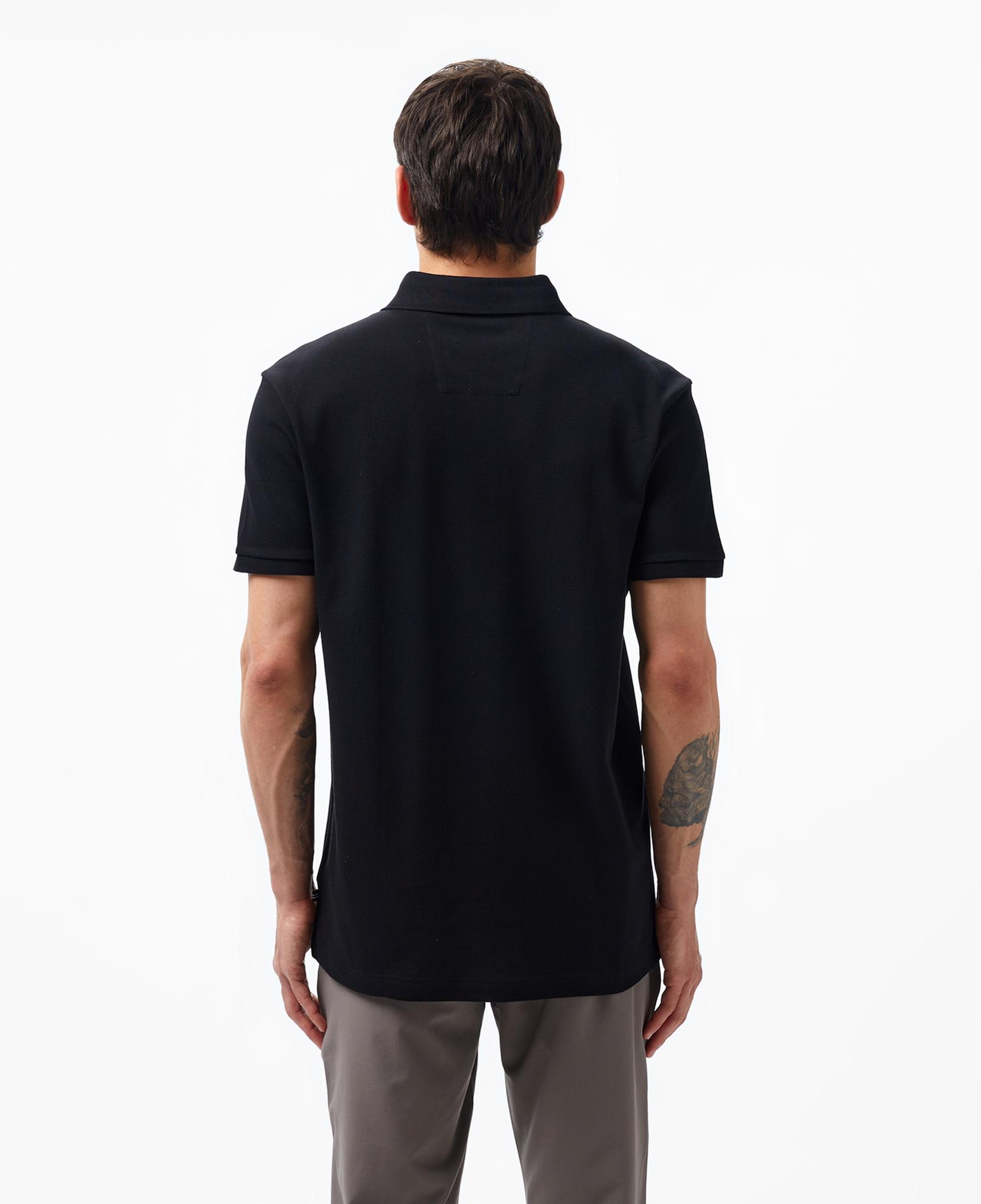 Nautica Erkek Siyah Slim Fit Kısa Kollu Polo Yaka T-Shirt