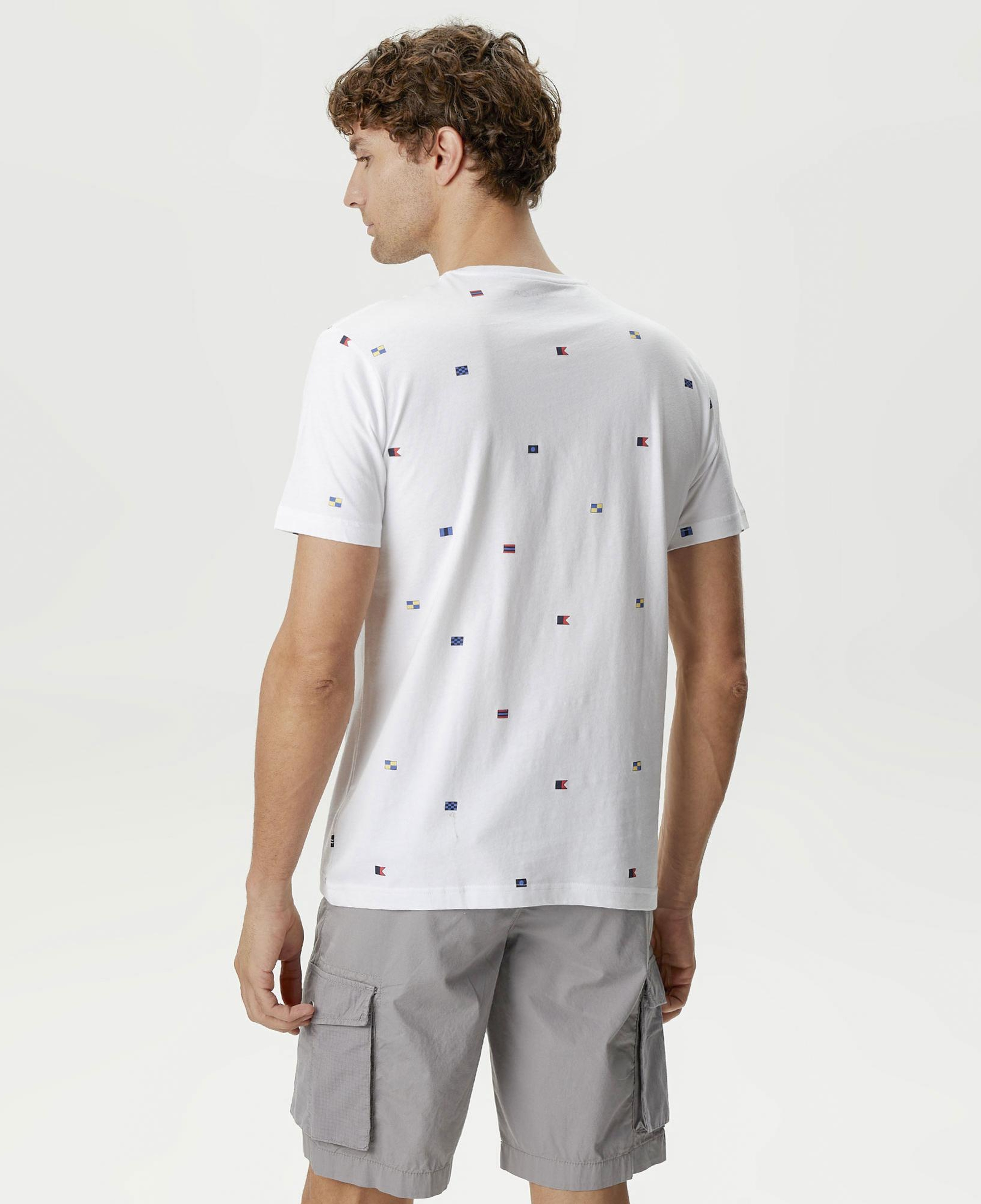 Nautica Erkek Beyaz Standart Fit T-Shirt