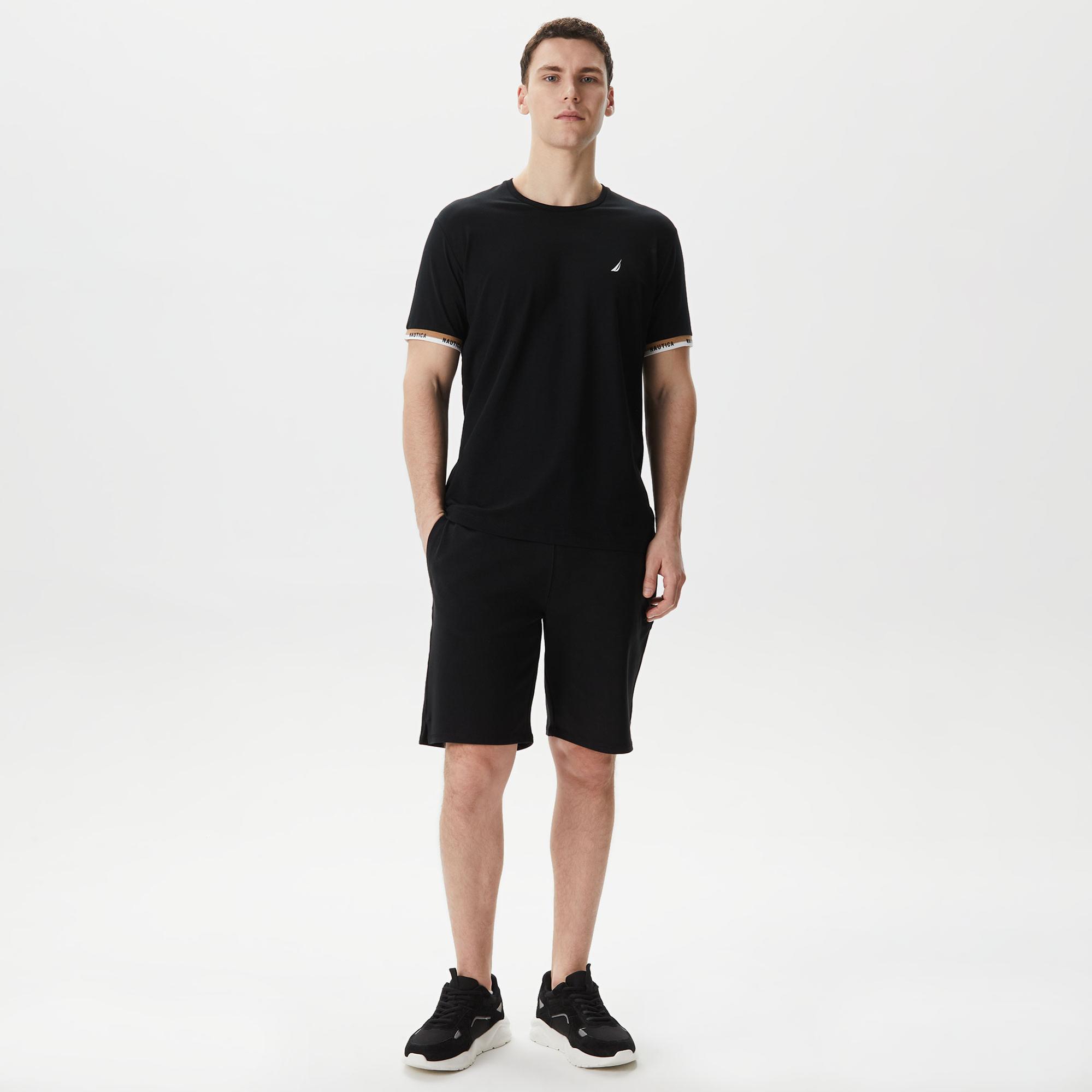 Nautica Erkek Siyah Standart Fit T-Shirt