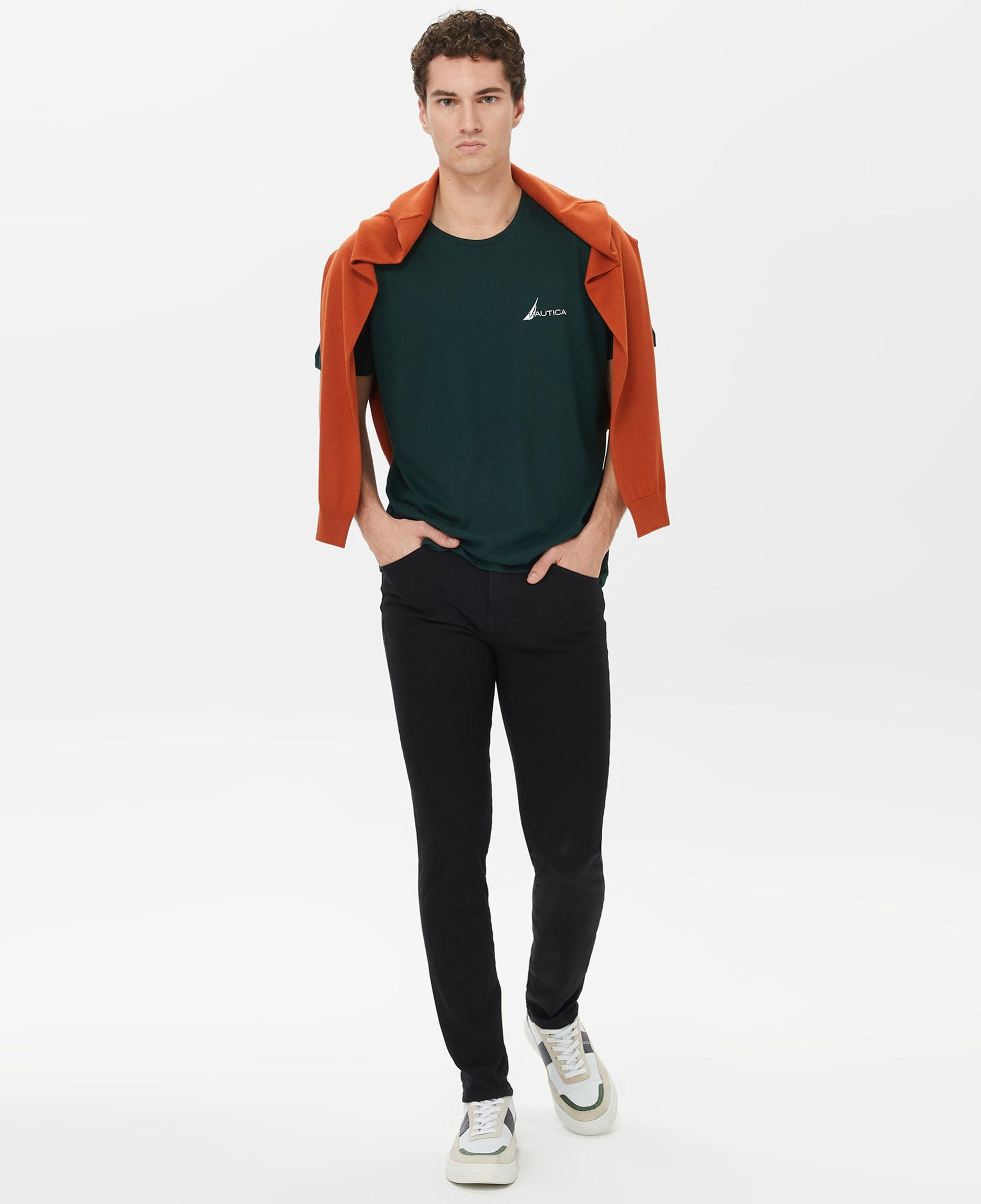 Nautica Erkek Yeşil Kısa Kollu Standart Fit T-Shirt