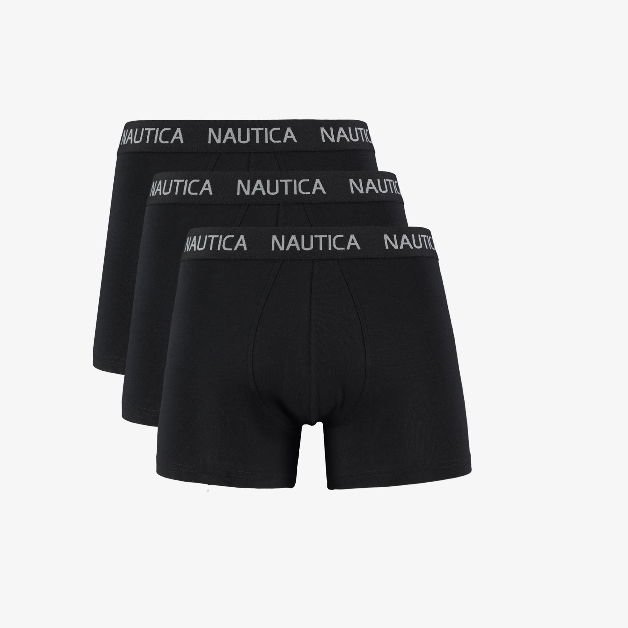 Nautica Erkek Siyah Standart Fit 3'lü Boxer
