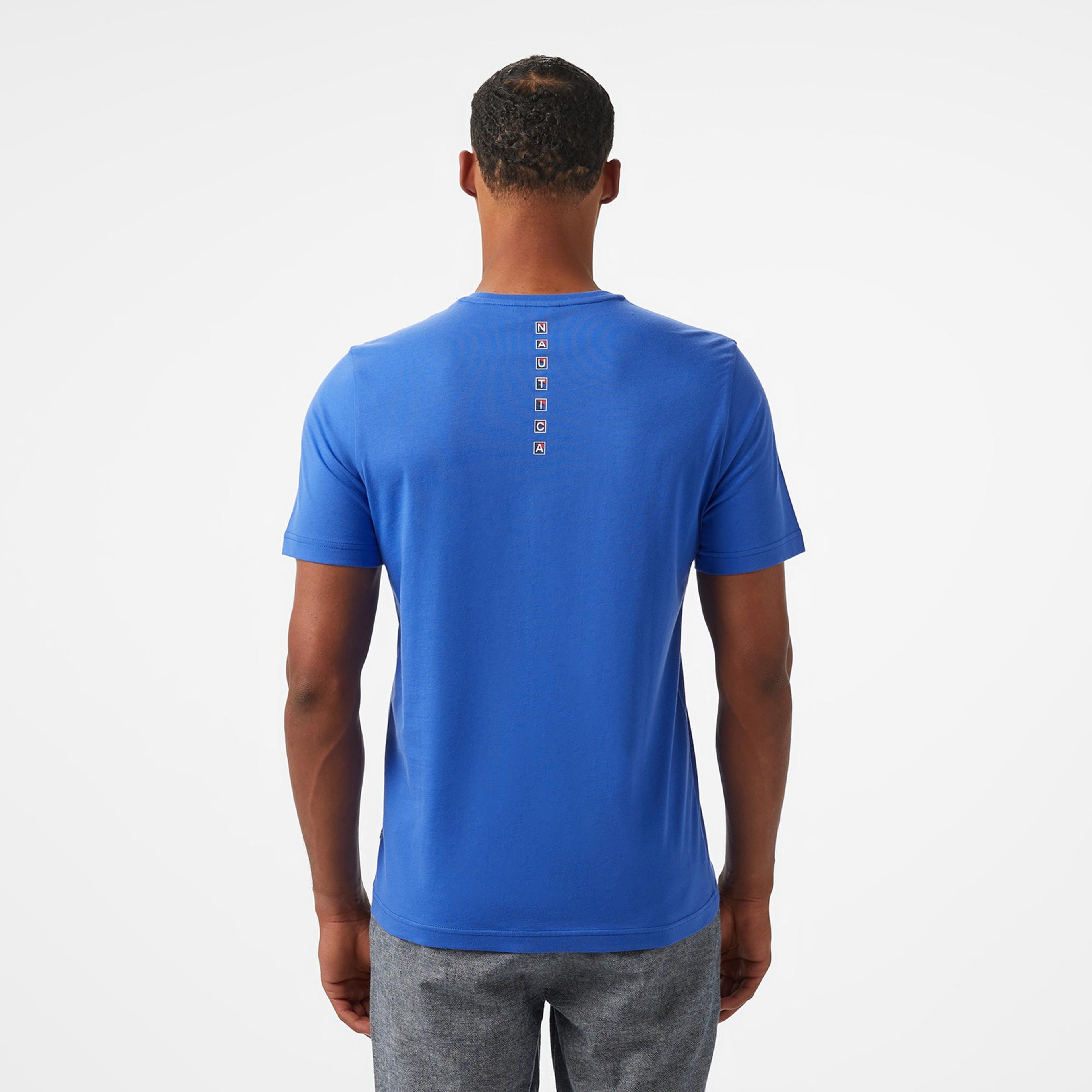 Nautica Erkek Mavi Regular Fit T-Shirt