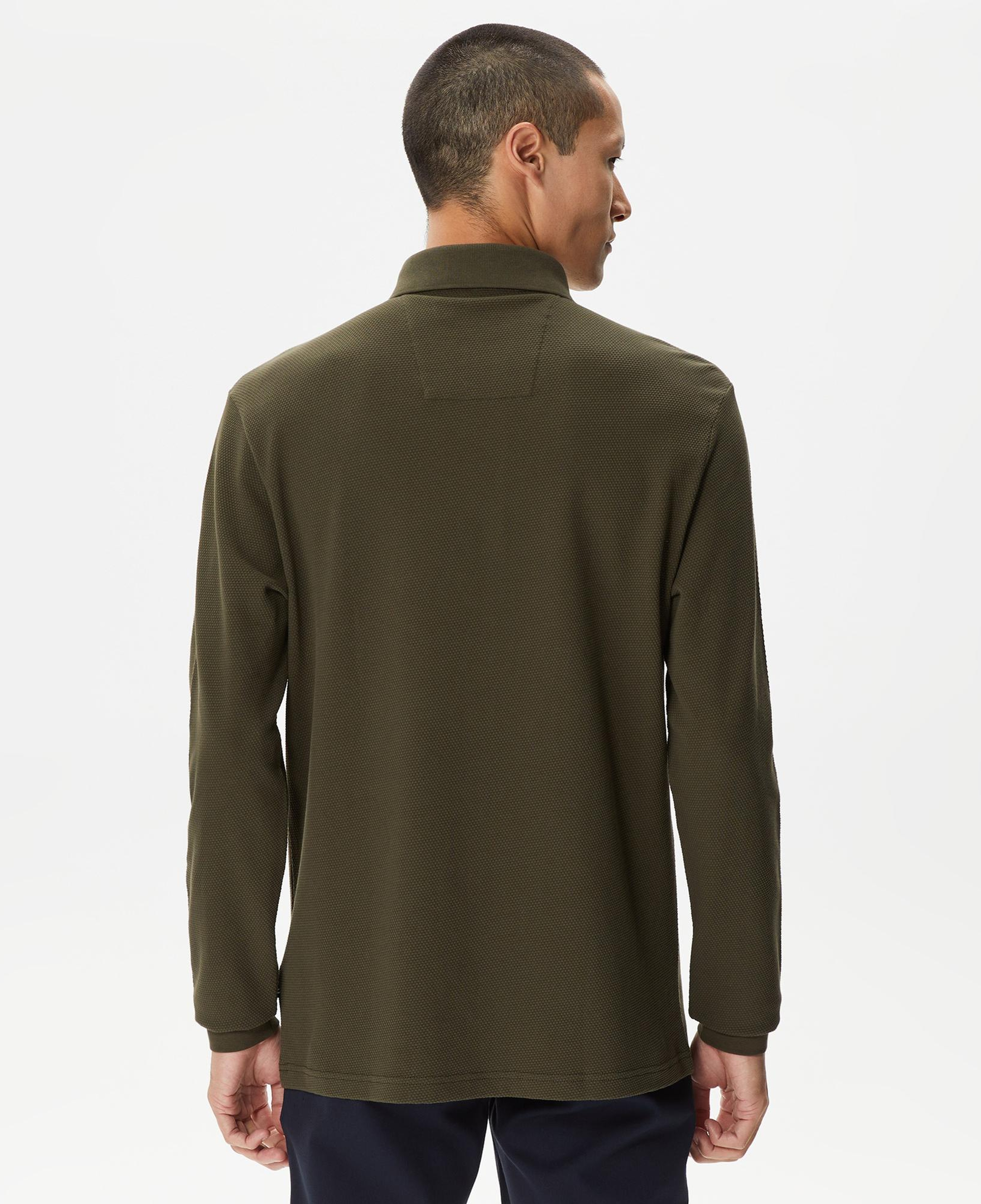 Nautica Erkek Yeşil Slim Fit Uzun Kollu Polo Yaka T-Shirt