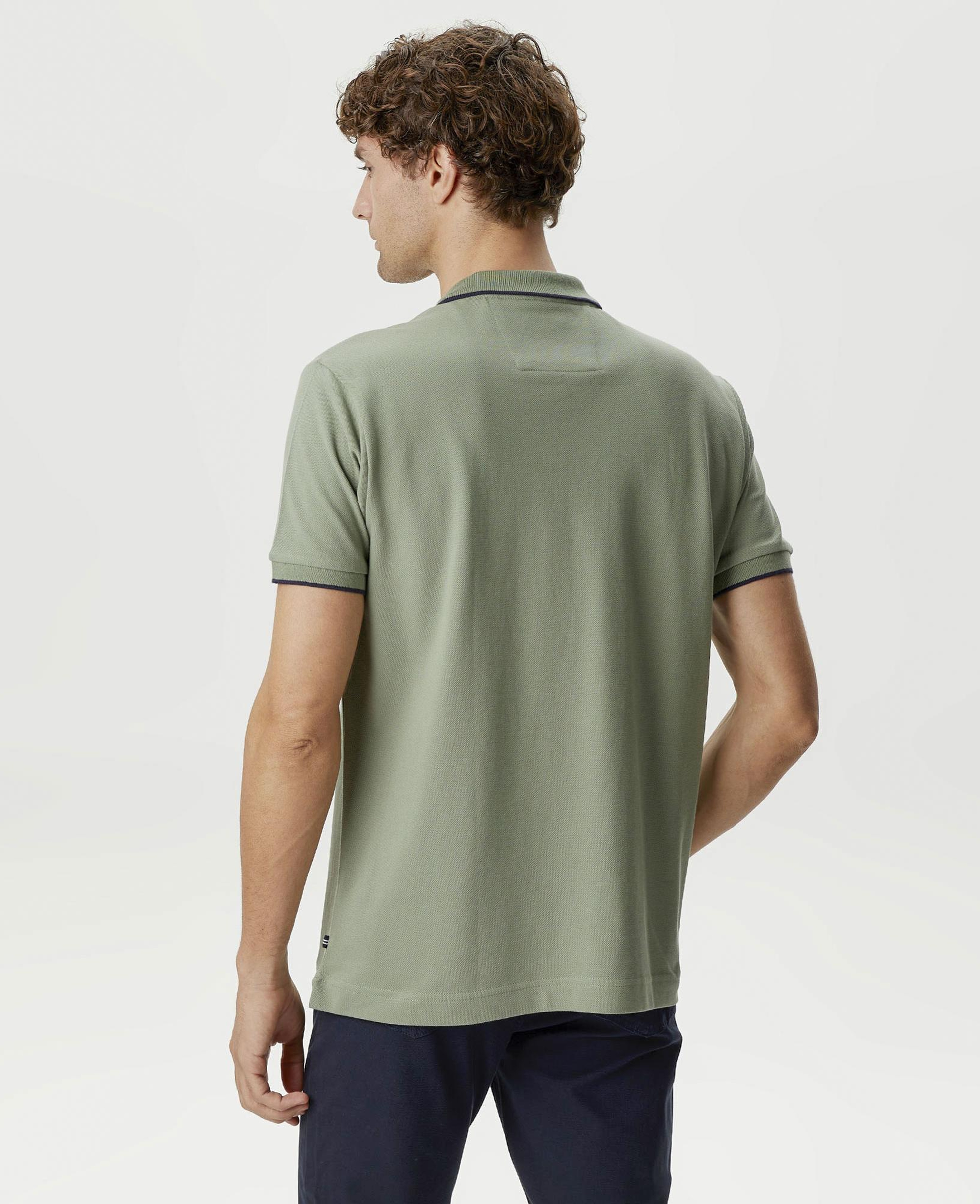 Nautica Erkek Yeşil Classic Fit Kısa Kollu Polo Yaka T-Shirt