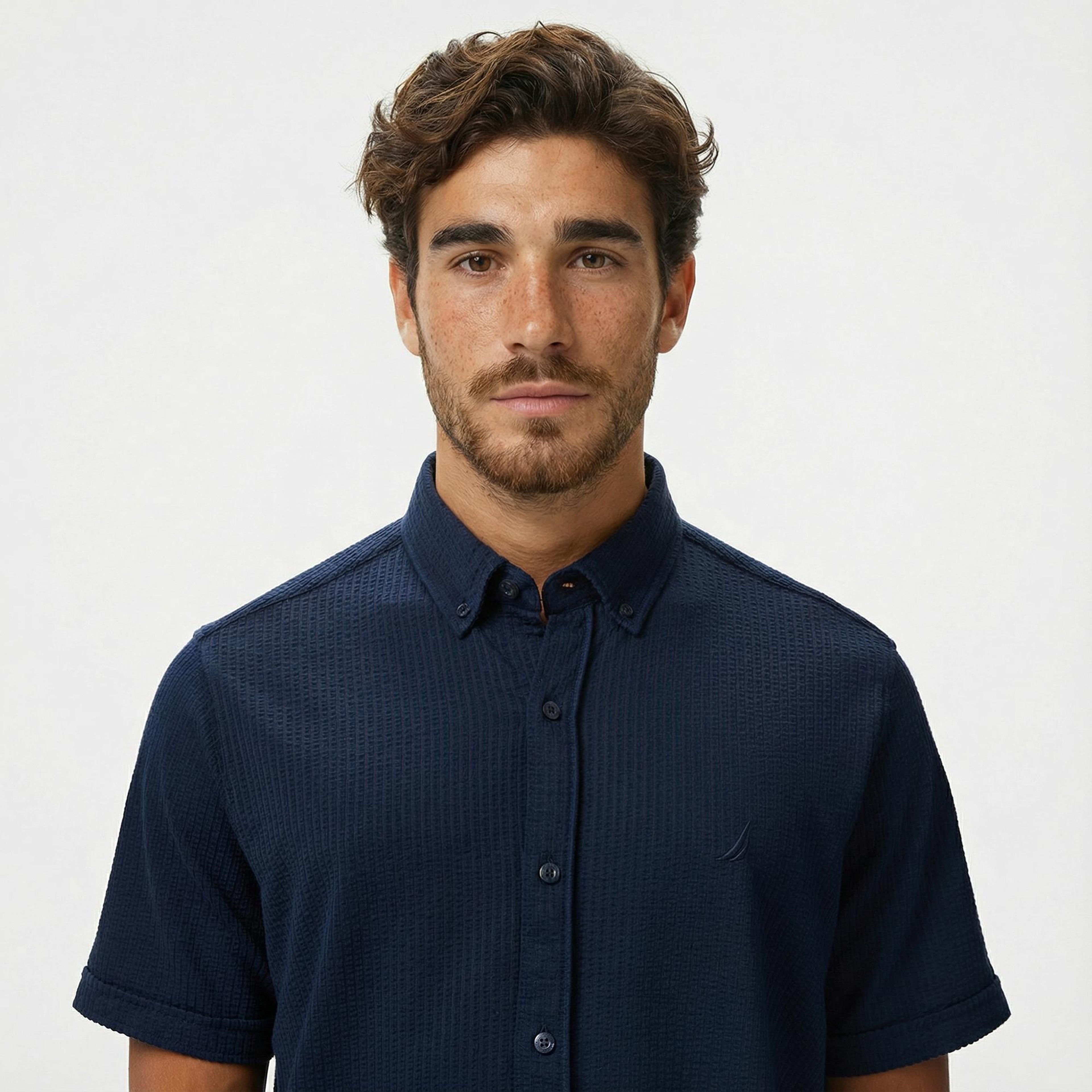 Nautica Erkek Lacivert Classic Fit Gömlek