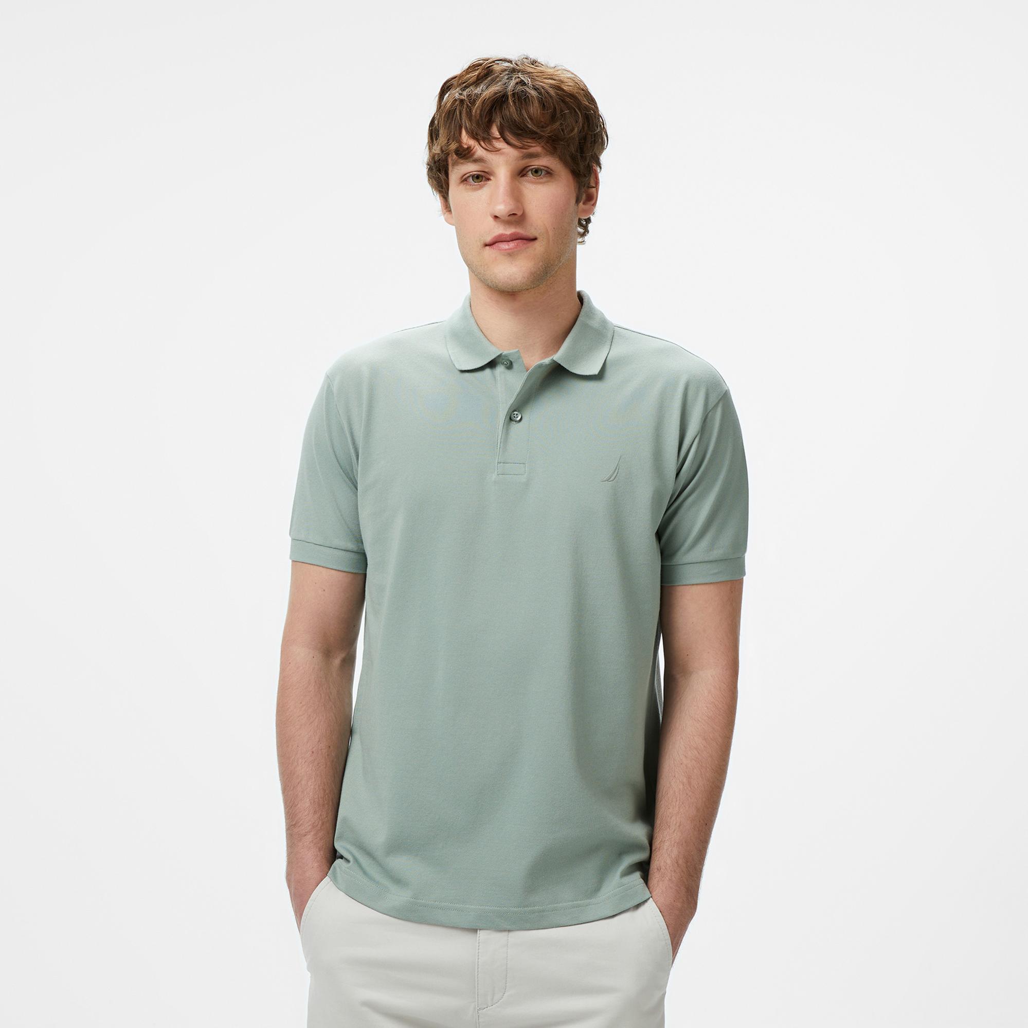 Nautica Erkek Yeşil Classic Fit Polo Yaka T-Shirt