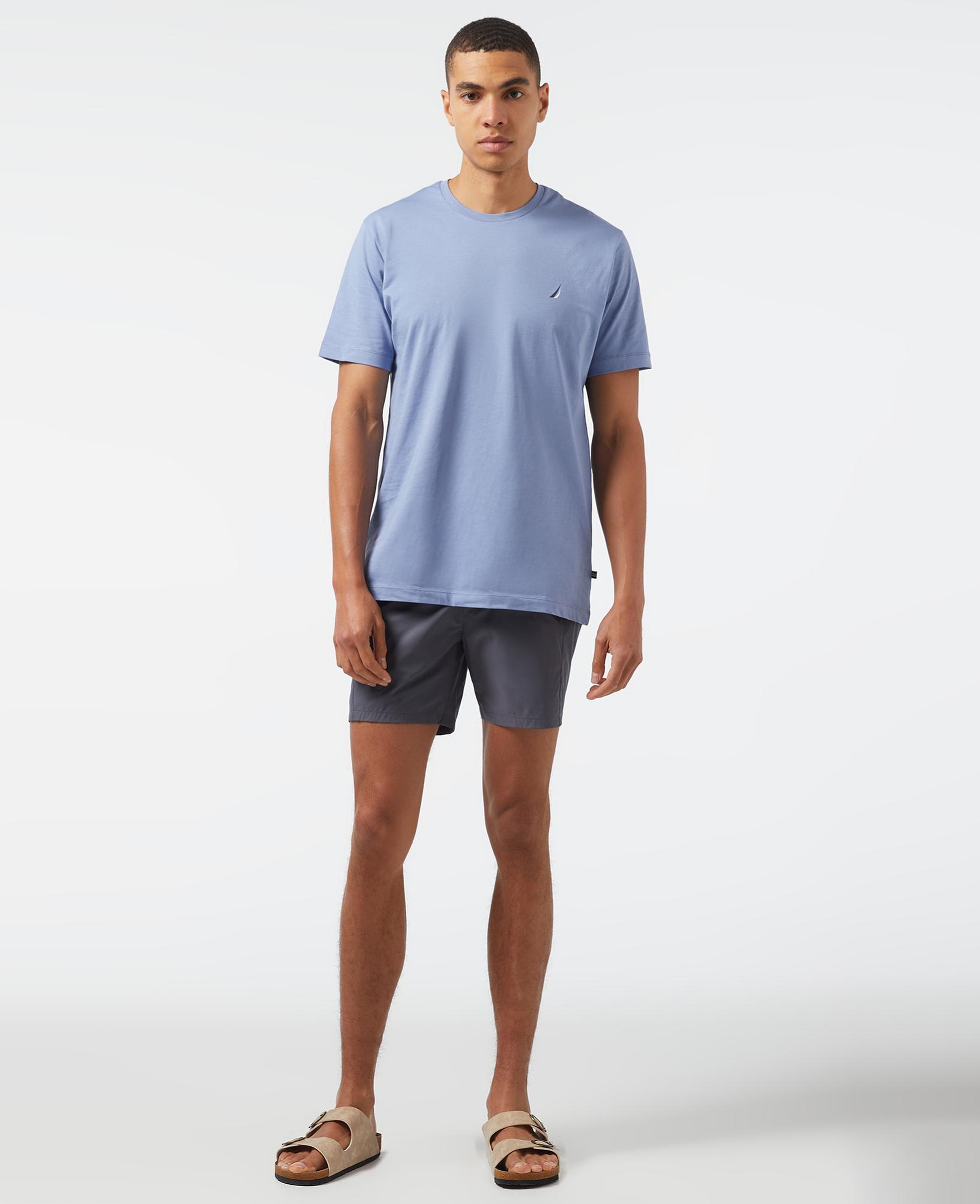 Nautica Erkek Mavi Standart Fit T-Shirt