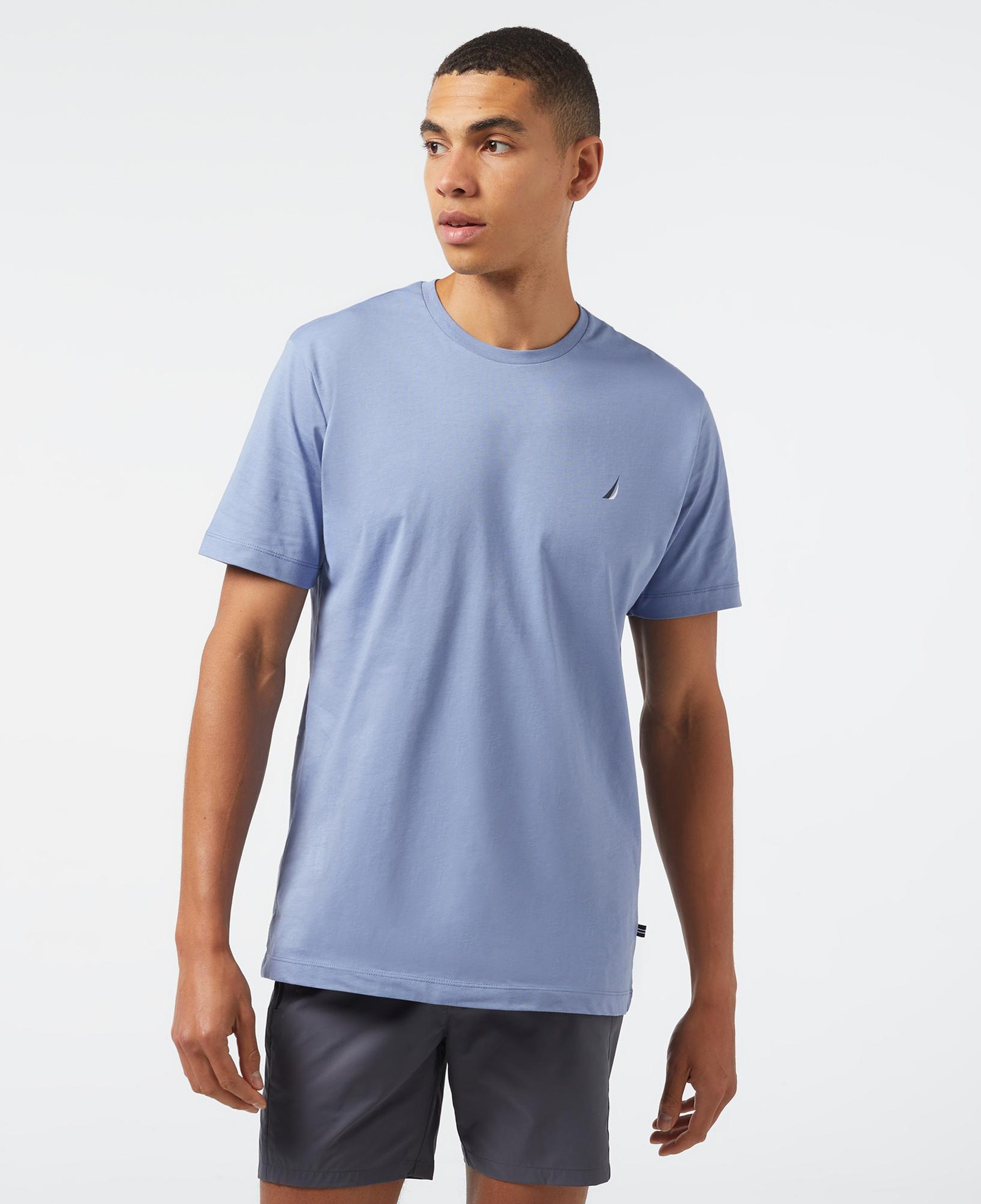 Nautica Erkek Mavi Standart Fit T-Shirt