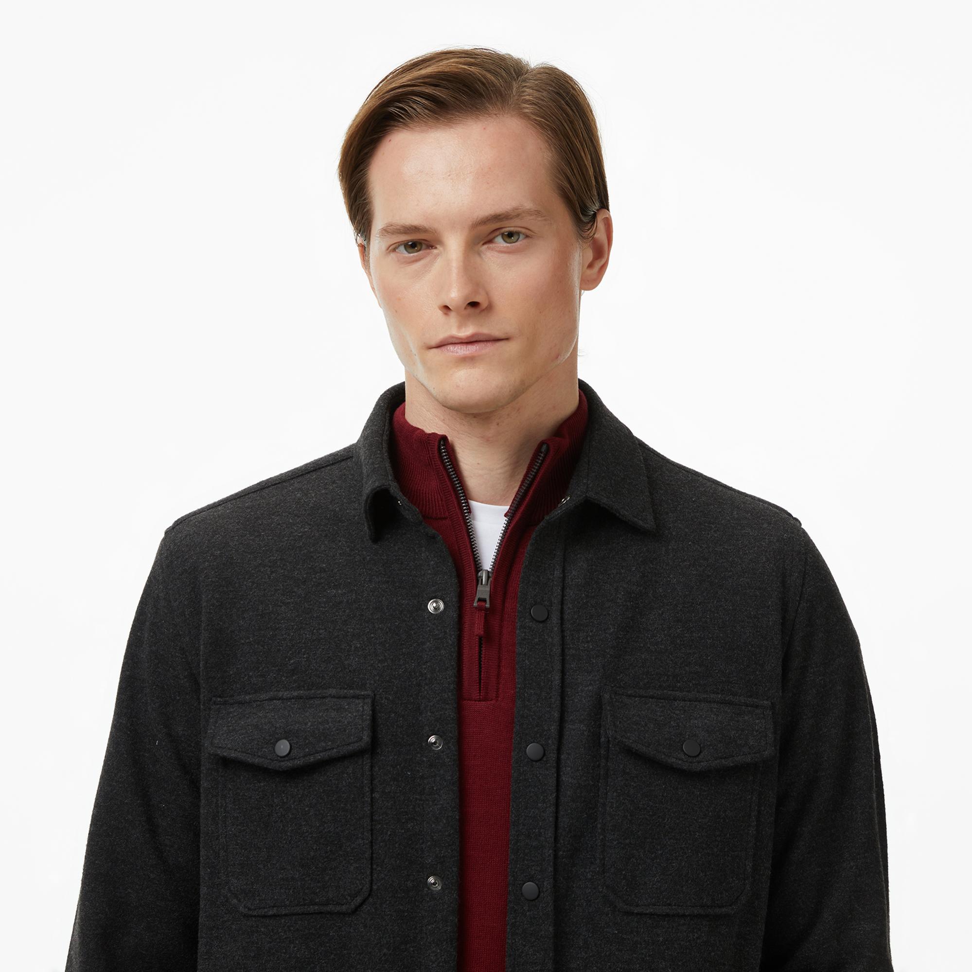 Nautica Erkek Siyah Classic Fit Gömlek