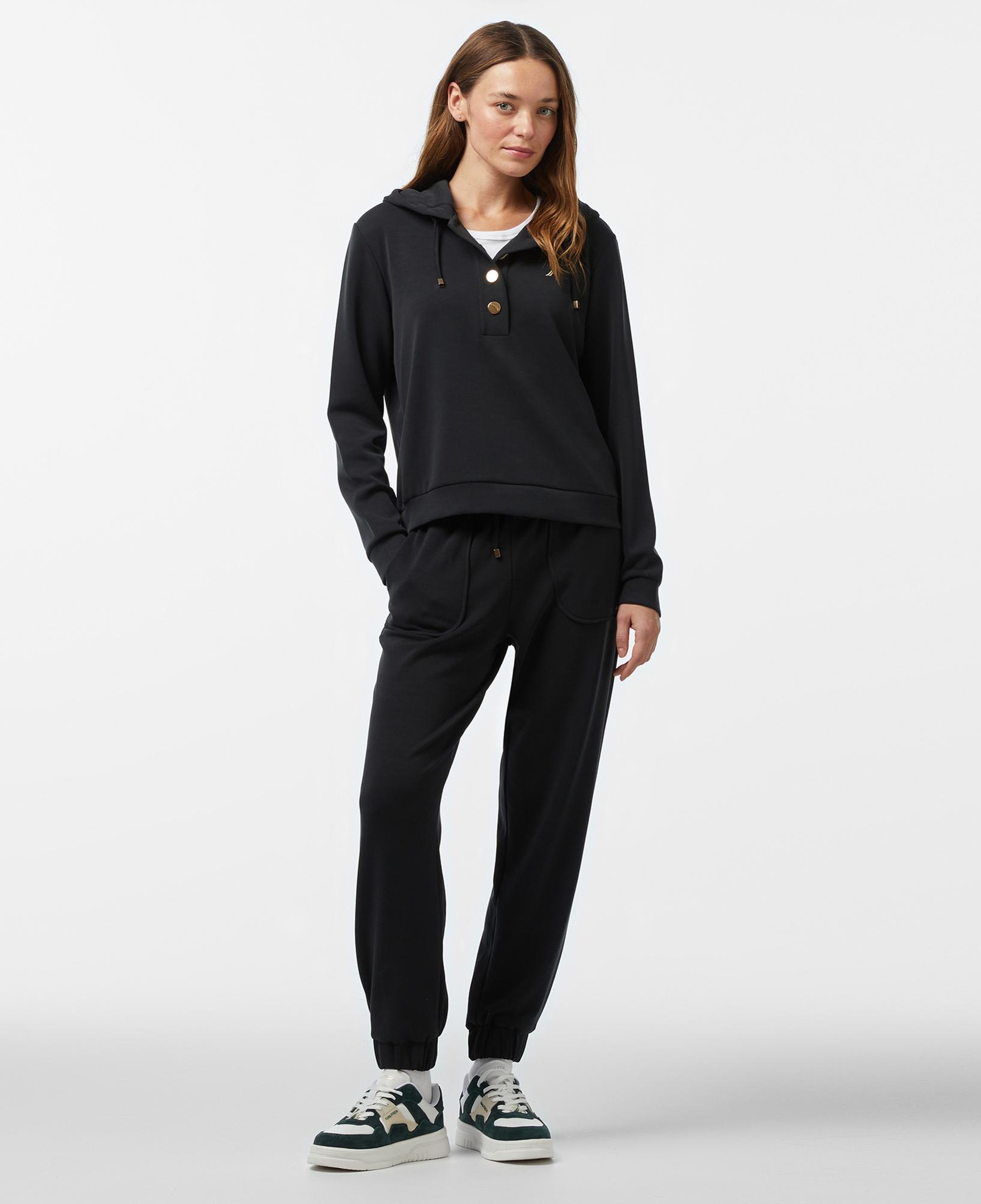 Nautica Kadın Siyah Regular Fit Sweatshirt