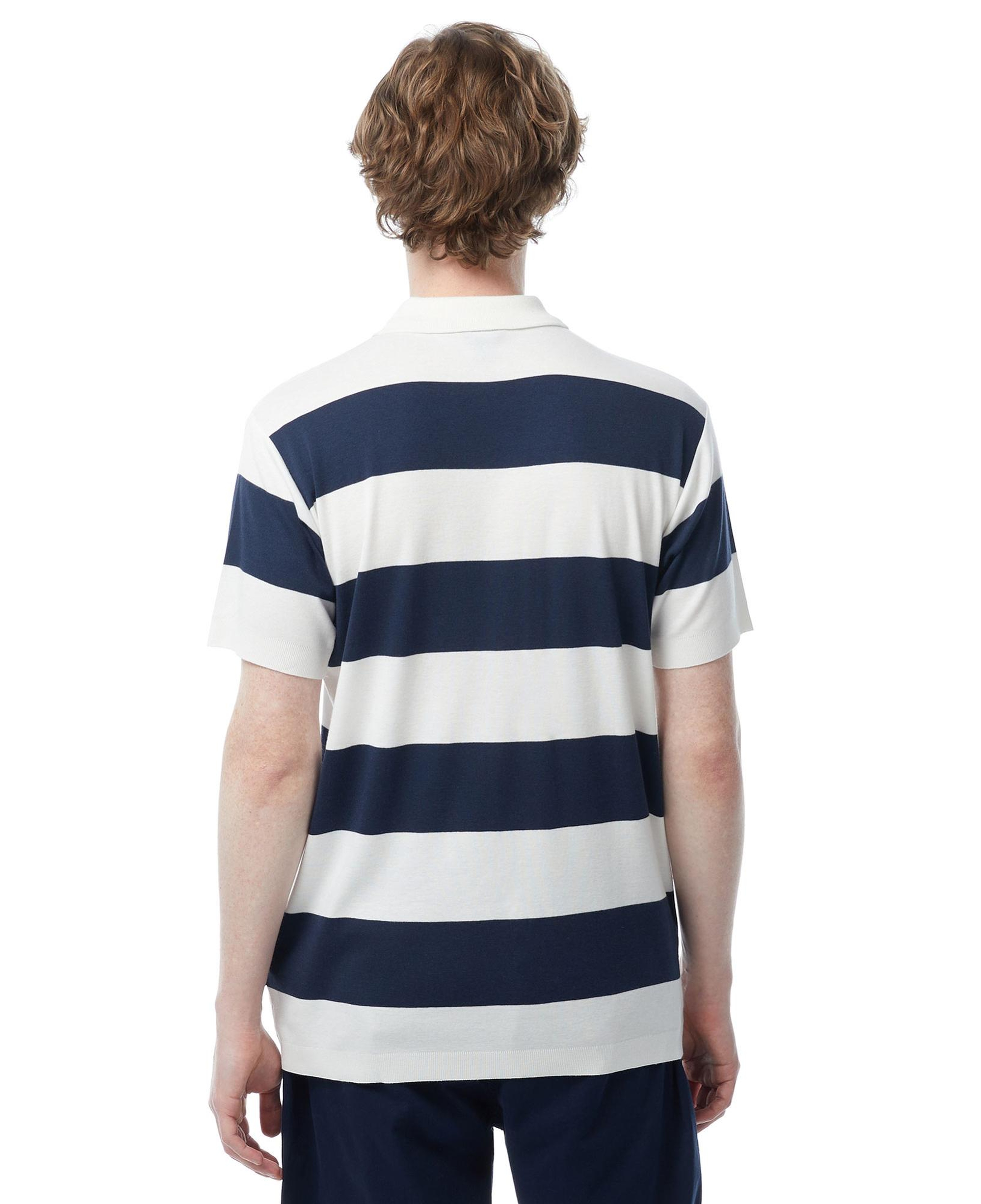 Nautica Erkek Lacivert Classic Fit Kısa Kollu Çizgili Polo Yaka T-Shirt