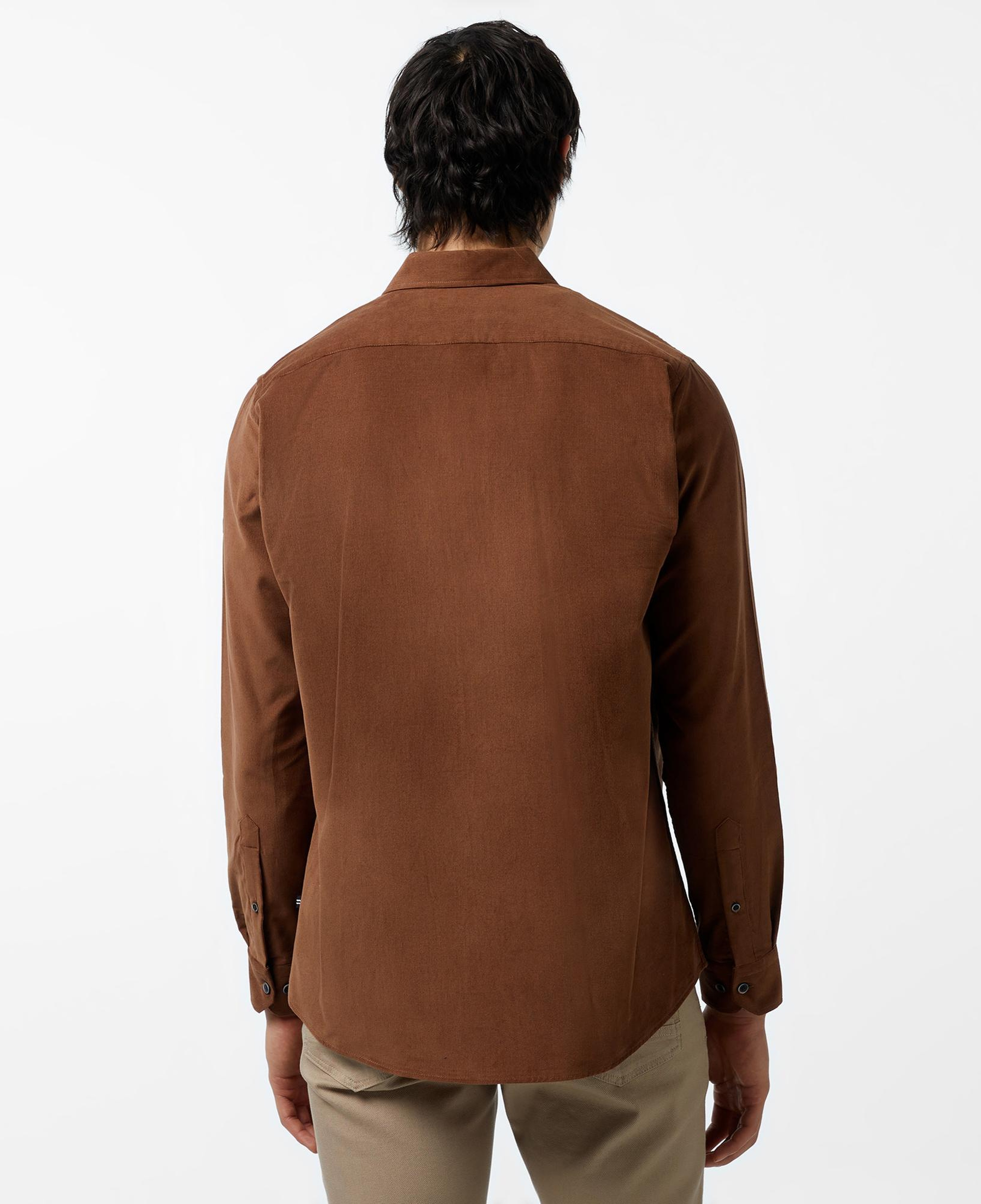 Nautica Erkek Kahverengi Classic Fit Gömlek