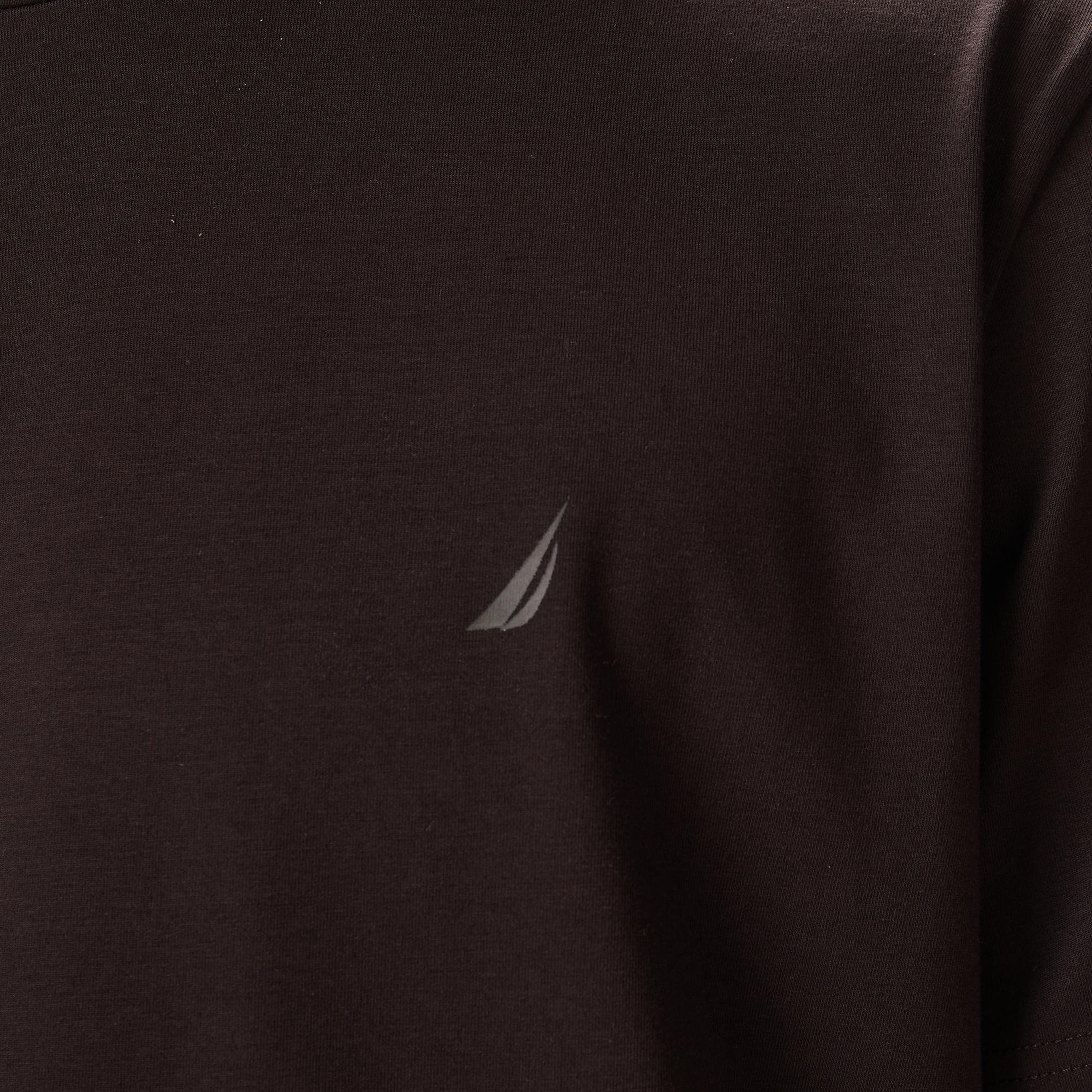 Nautica Erkek Kahverengi Classic Fit T-Shirt
